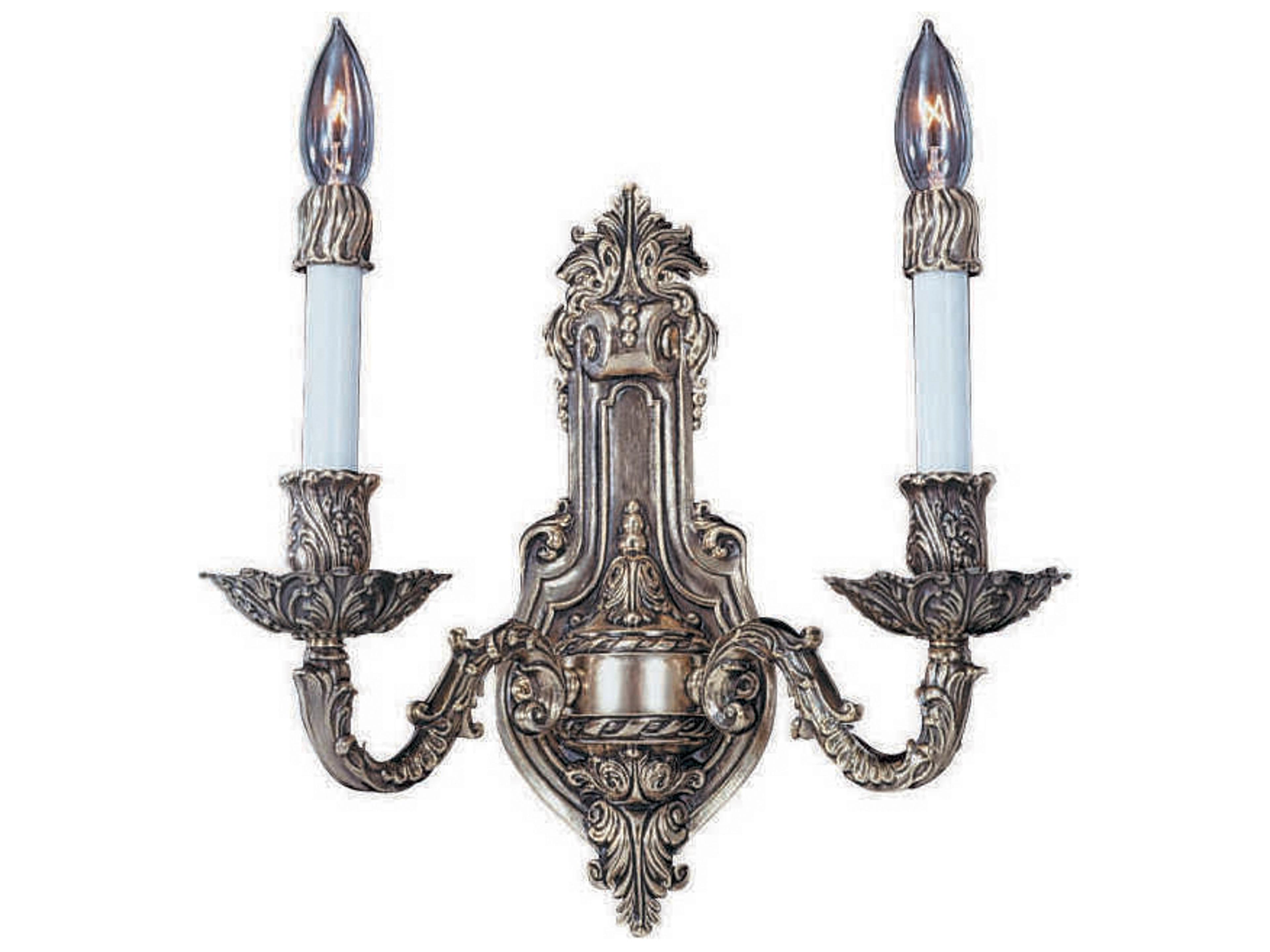 Framburg Napoleonic 2-Light French Brass Wall Sconce