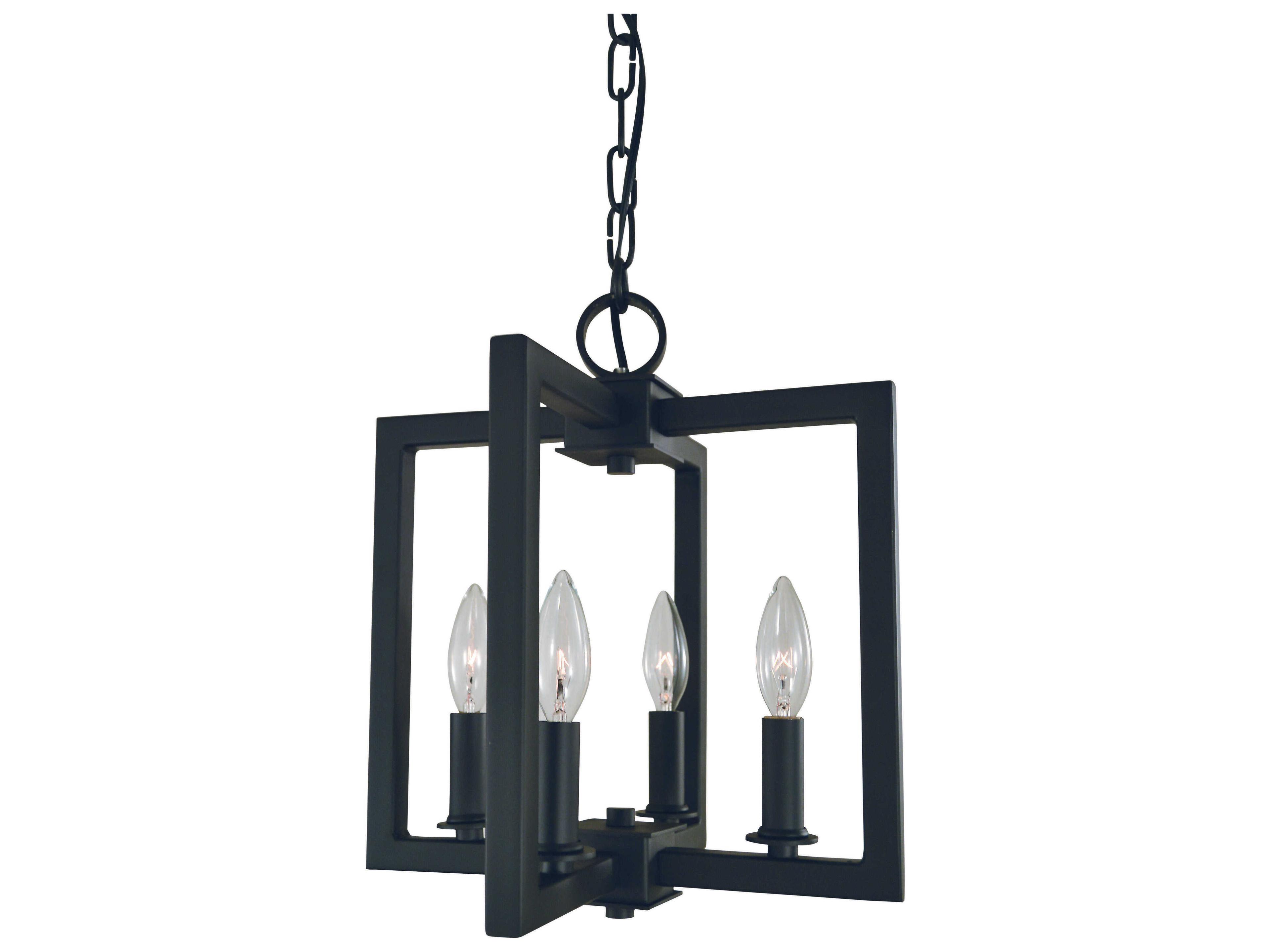 Framburg Andrew 4-Light Matte Black Pendant