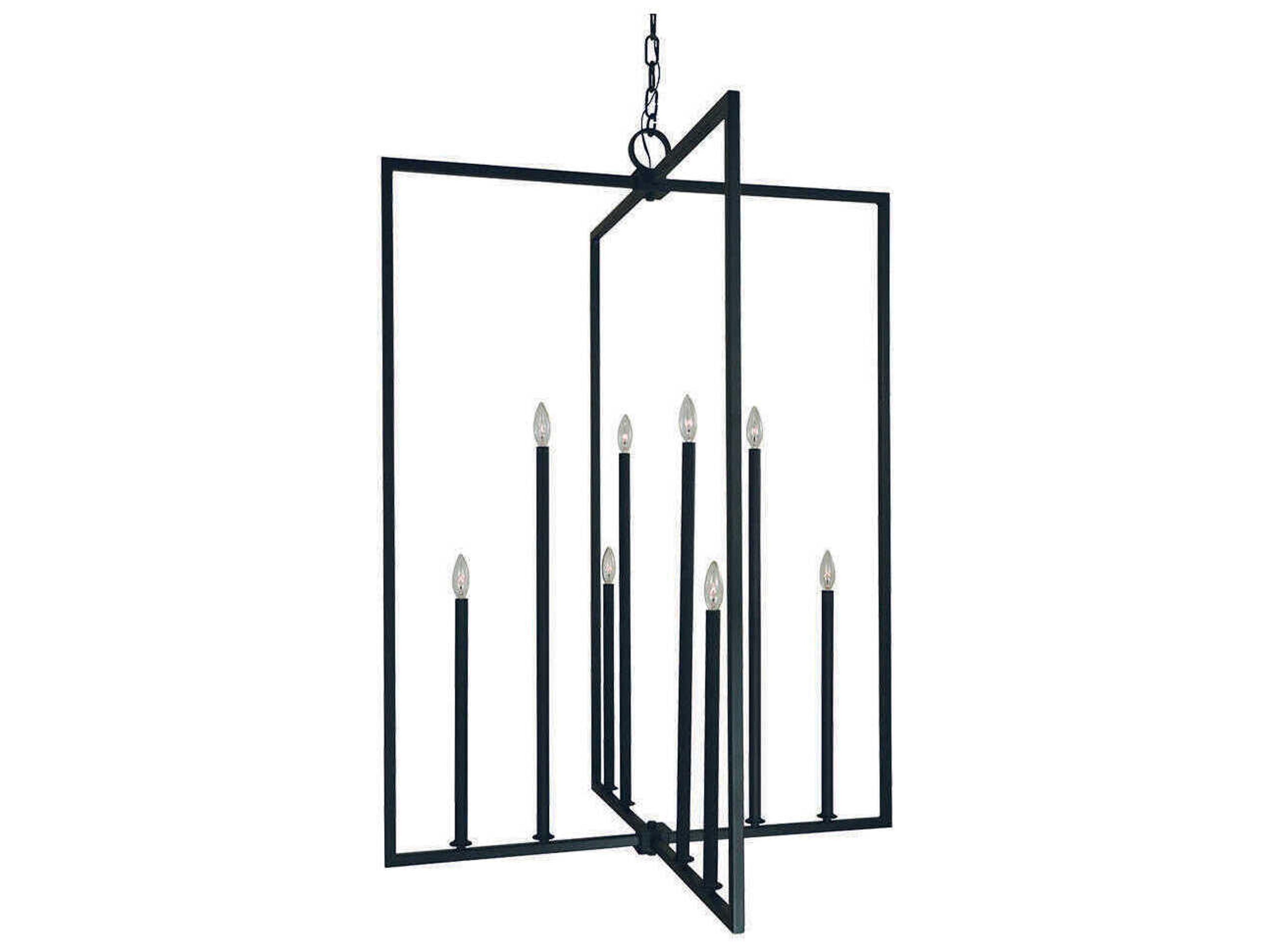 Framburg Andrew 8-Light Matte Black Pendant