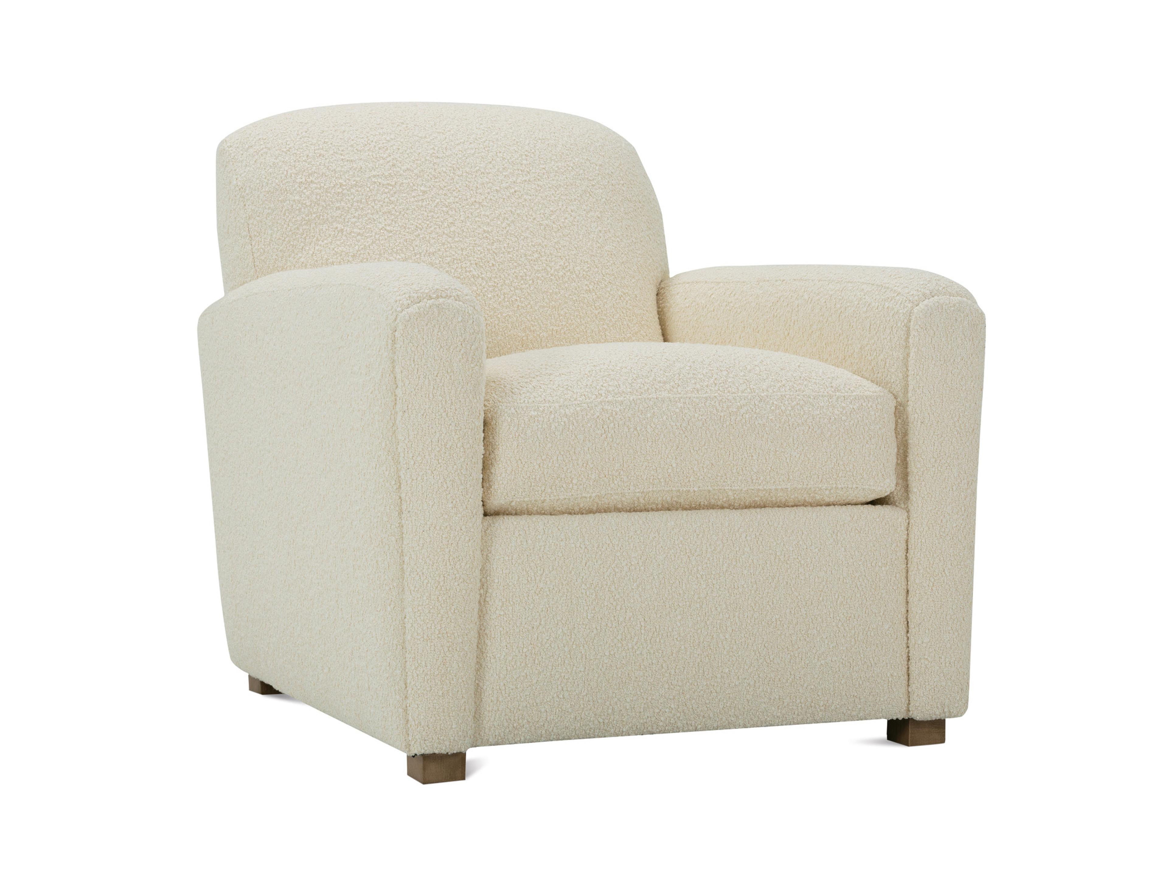 Rowe Desmond White Fabric Accent Chair