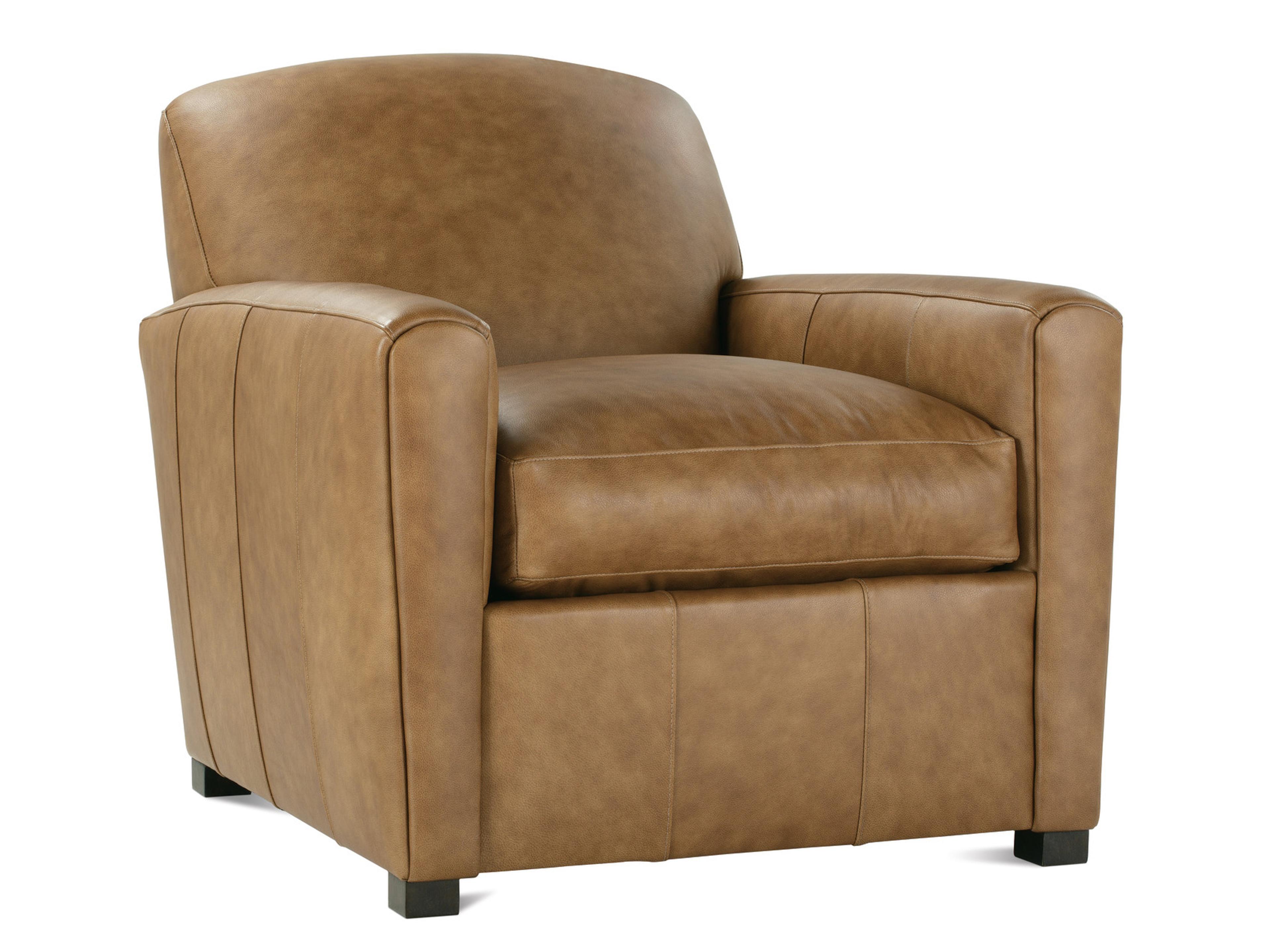 Rowe Desmond Brown Leather Accent Chair