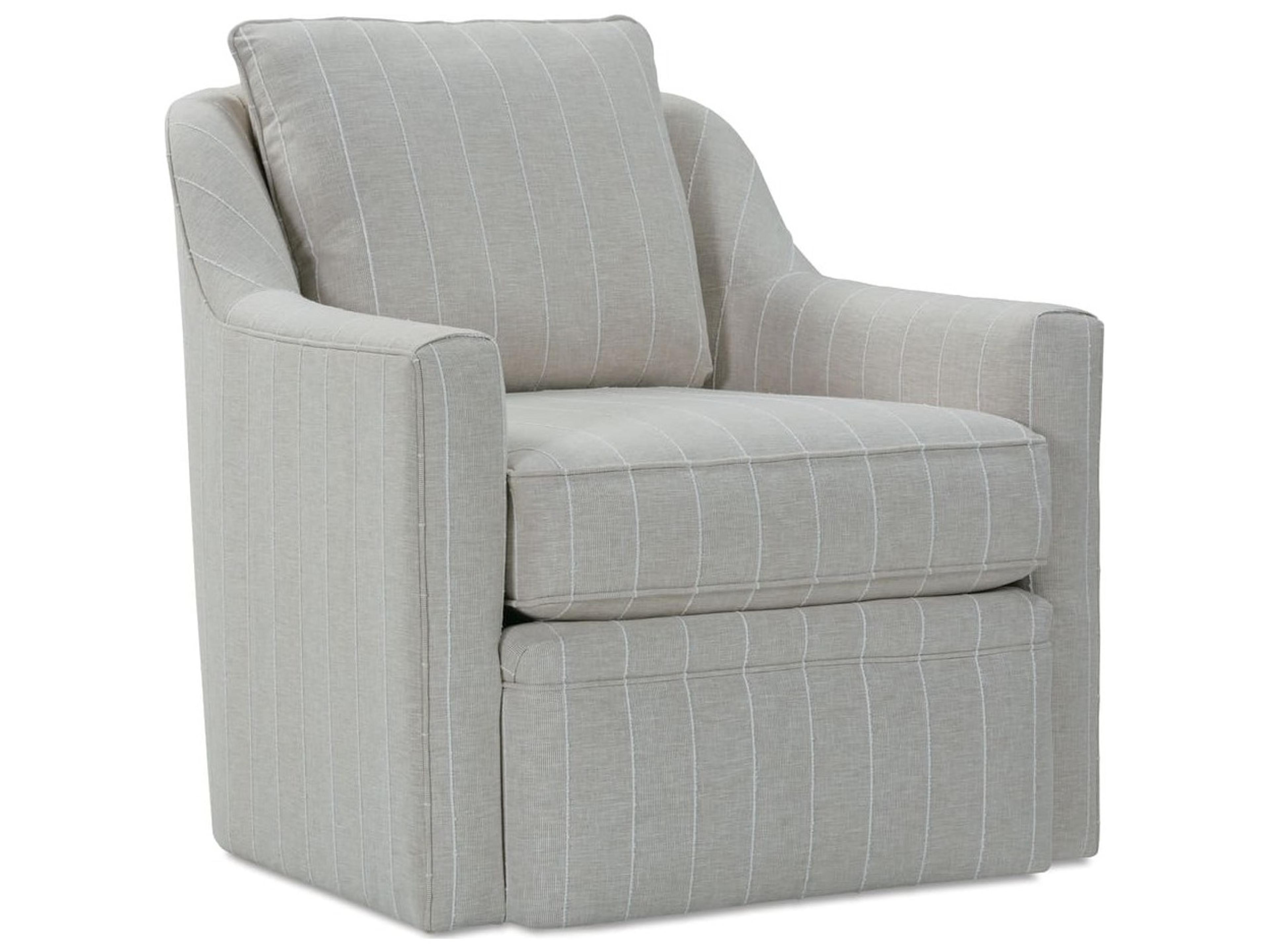 Rowe Hollins Swivel Beige Fabric Accent Swivel Chair