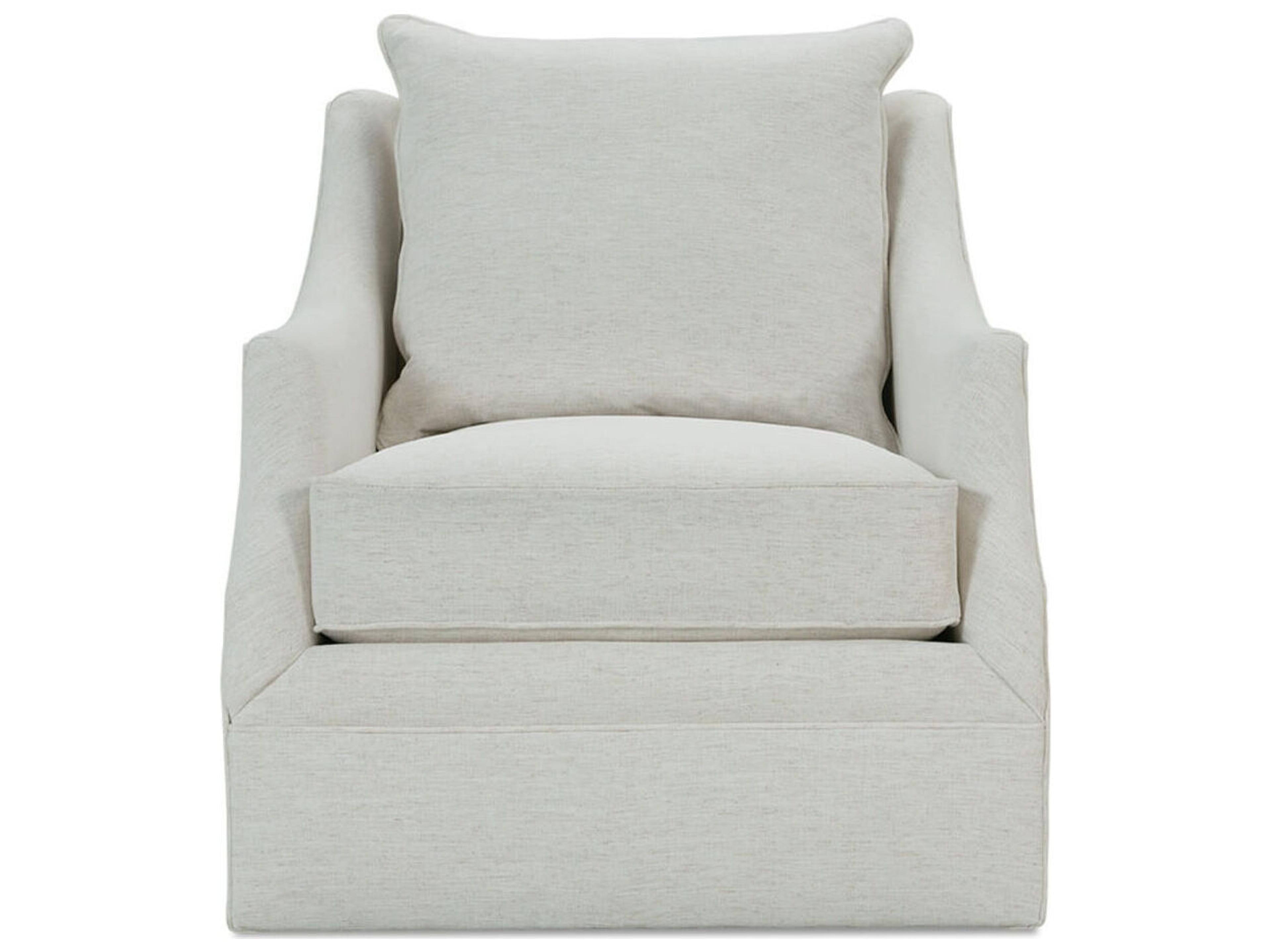 Rowe Kara Swivel Beige Fabric Accent Chair