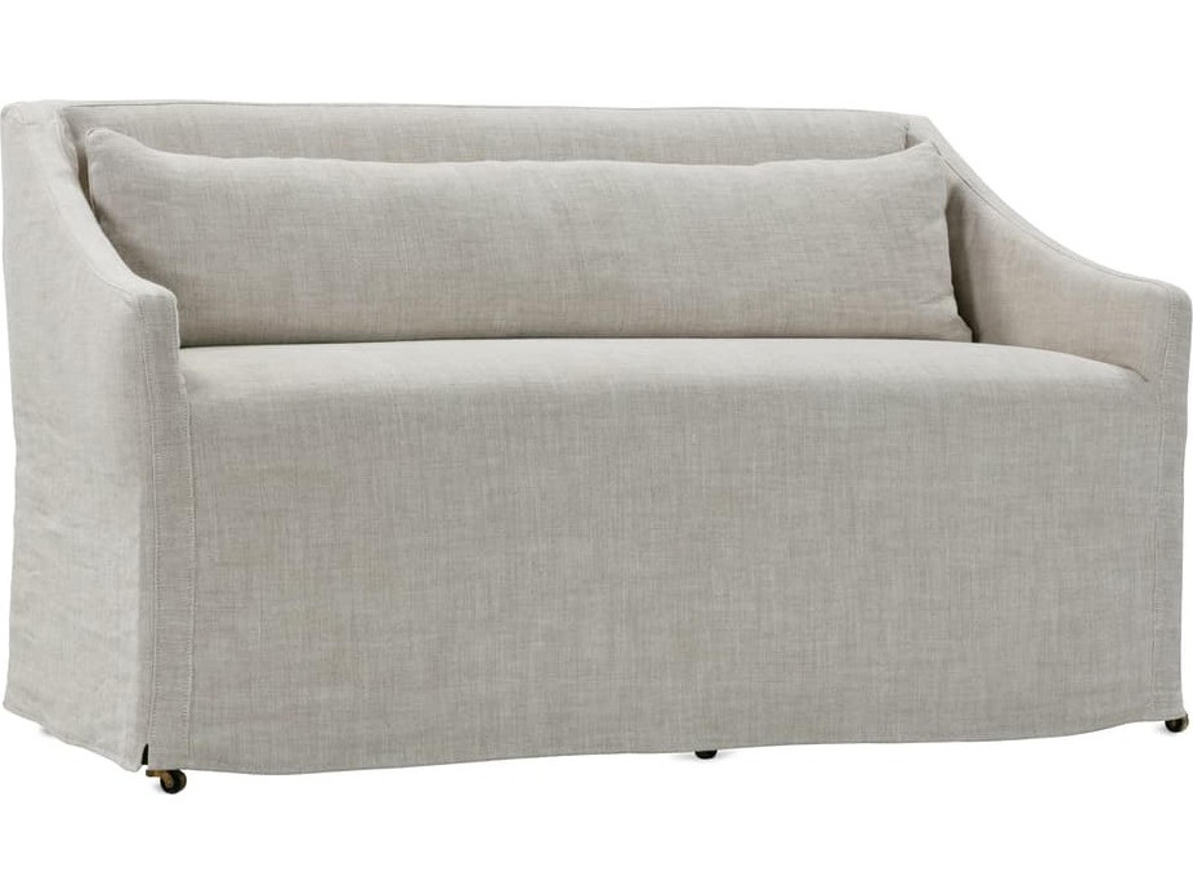 Rowe Odessa Beige Upholstered Slip Sofa