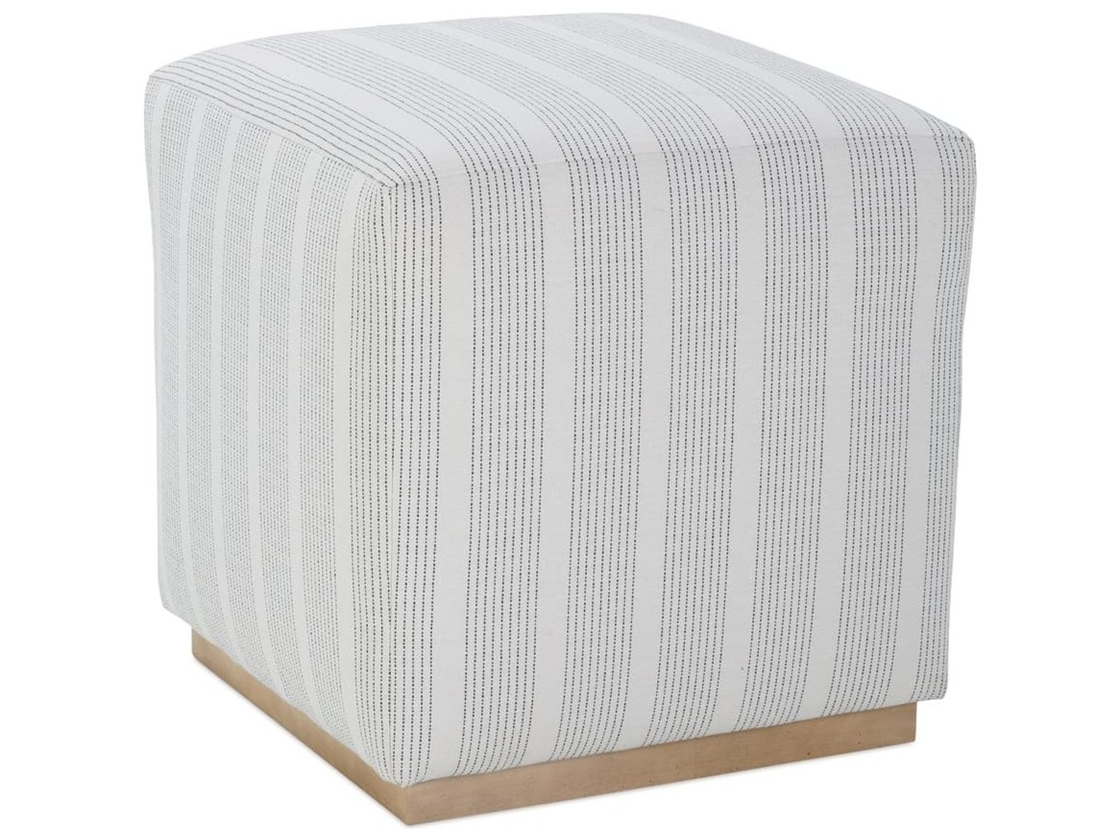 Rowe Dena Blue Upholstered Ottoman