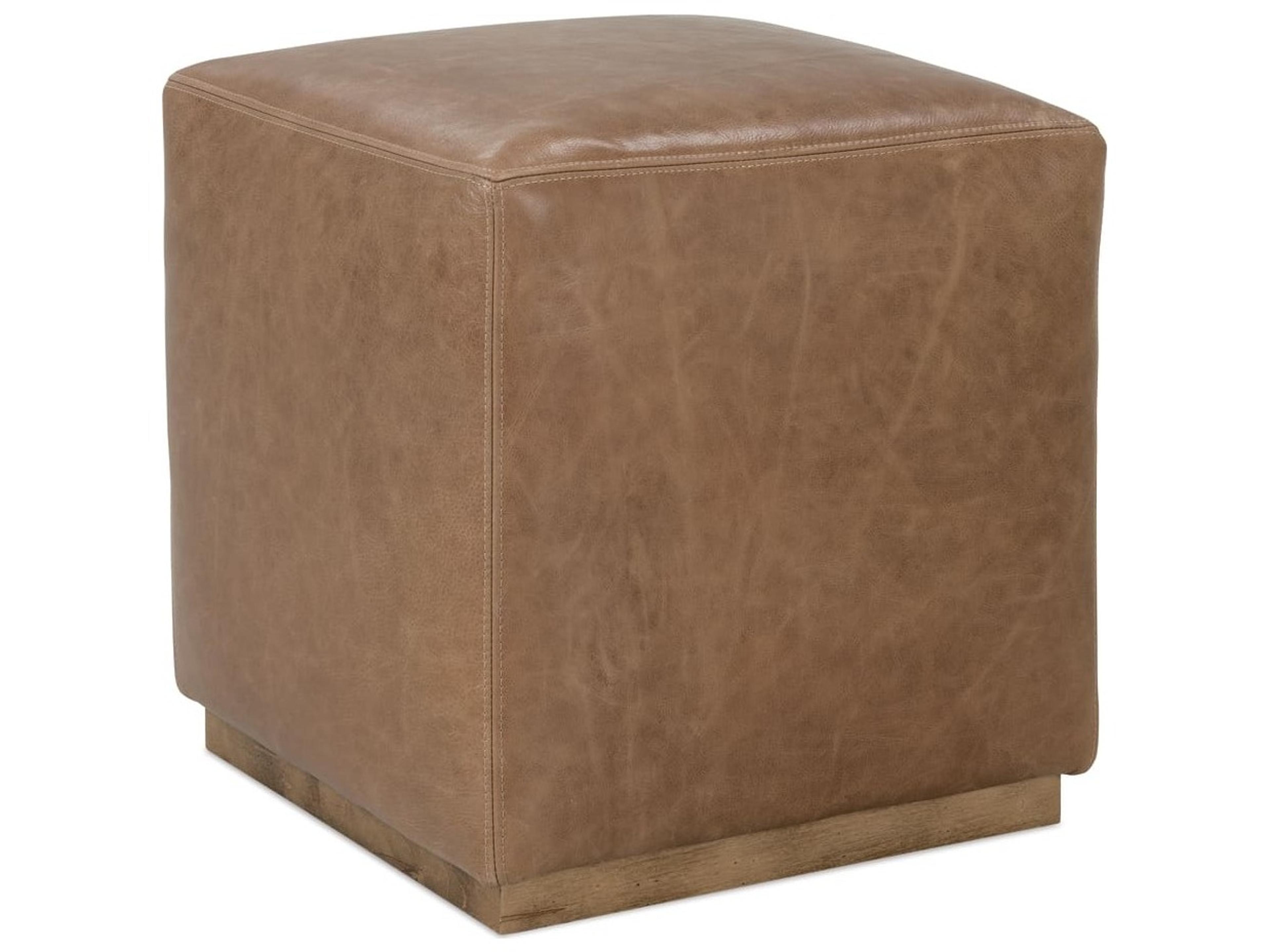 Rowe Dena Brown Leather Ottoman