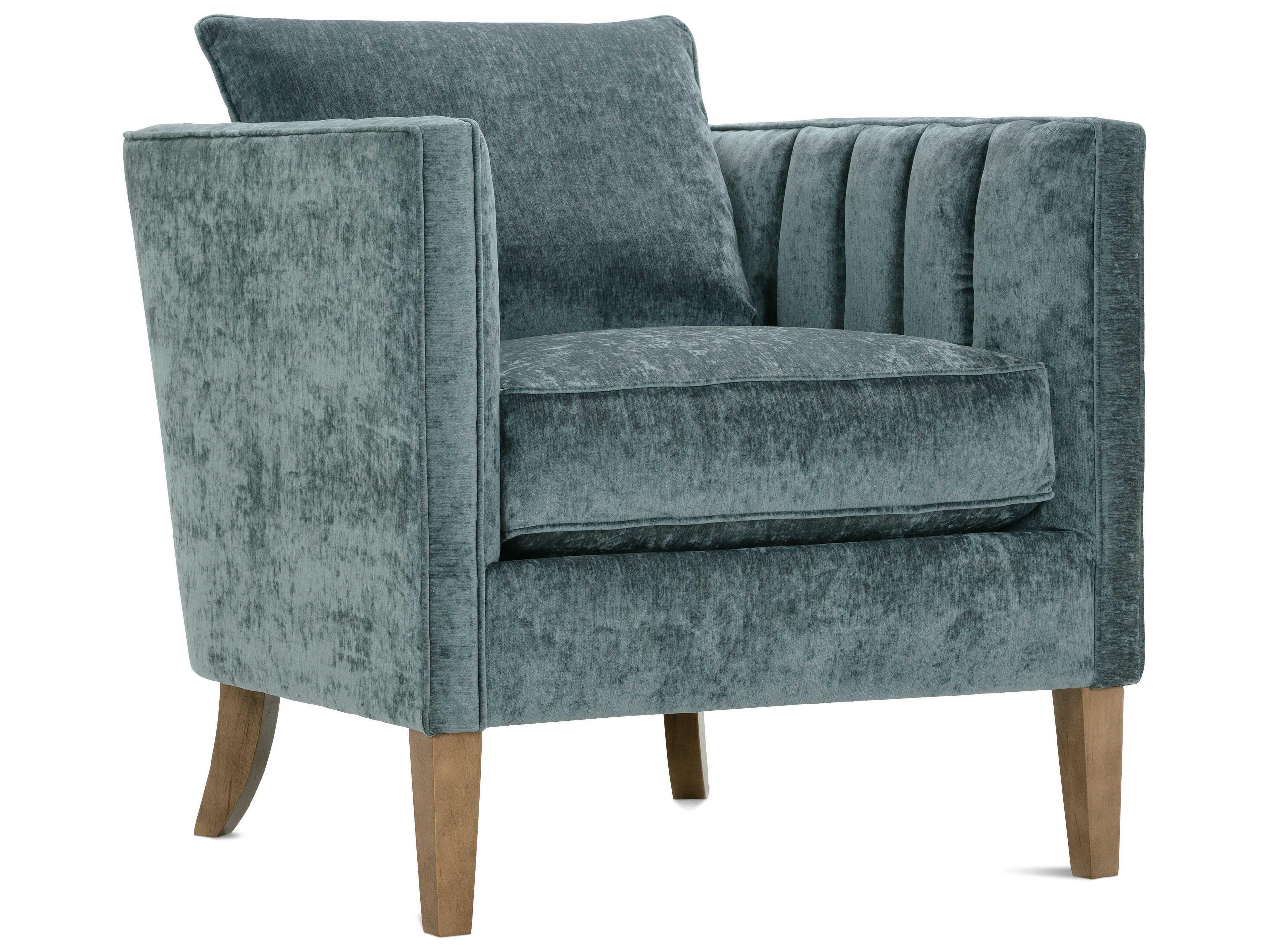 Rowe Kitt Blue Fabric Accent Chair