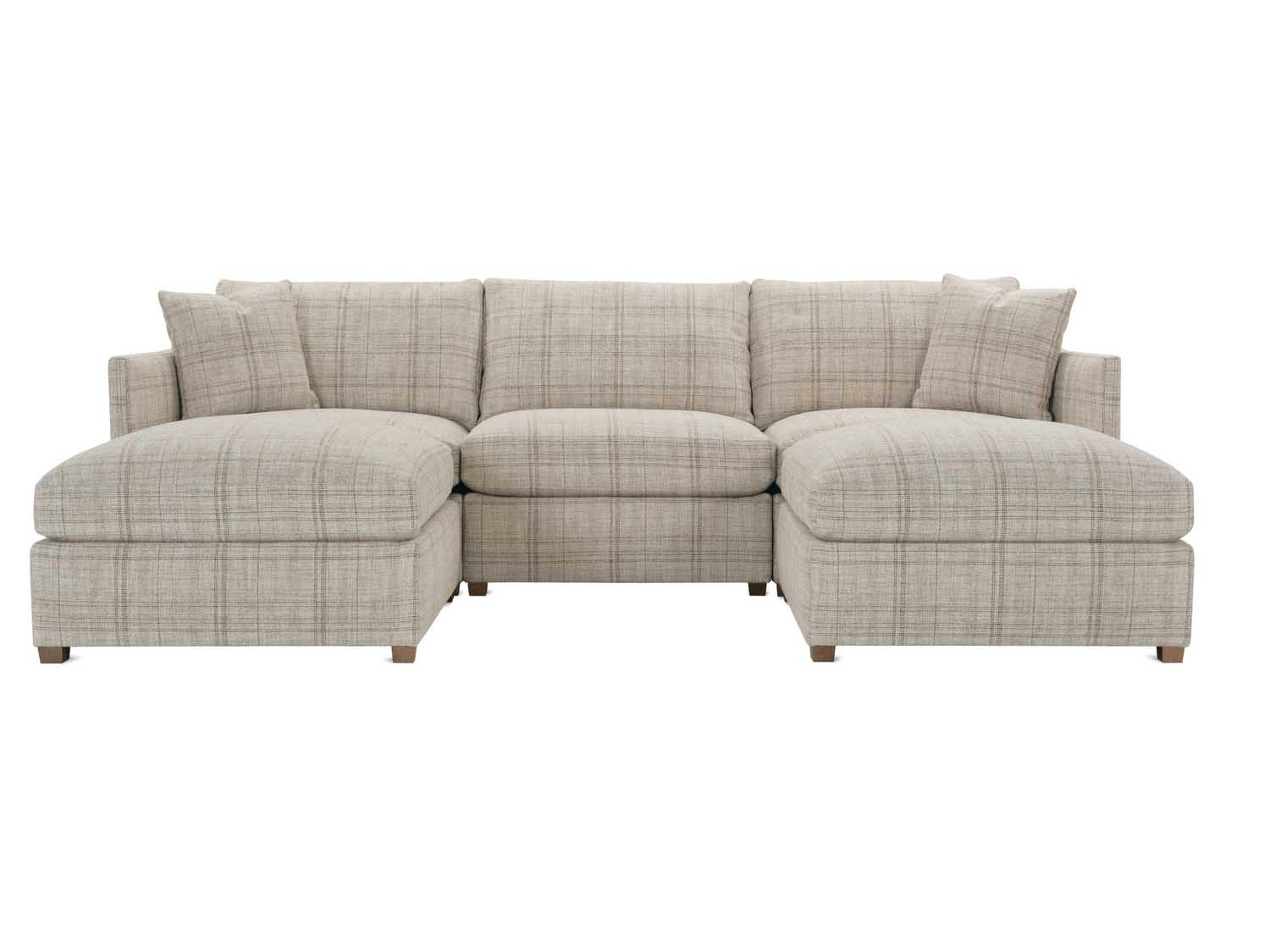 Rowe Serena Beige Upholstered Sectional Sofa