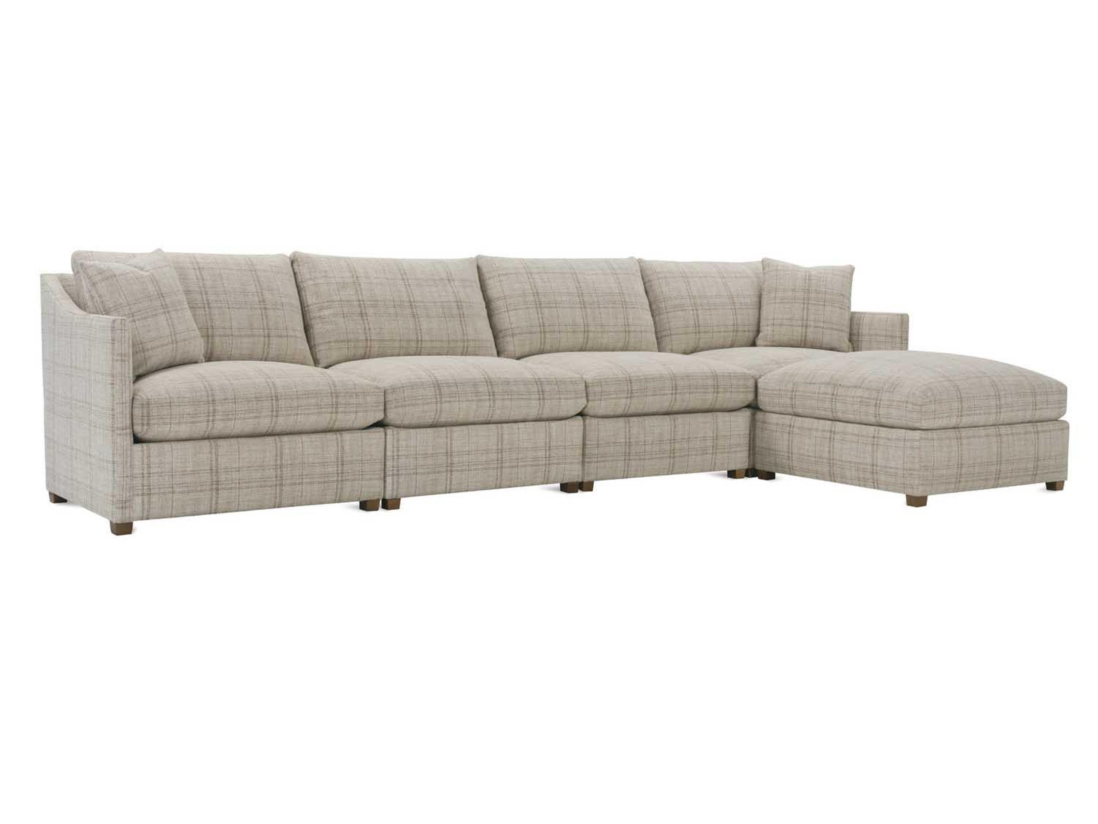 Rowe Serena Beige Upholstered Sectional Sofa