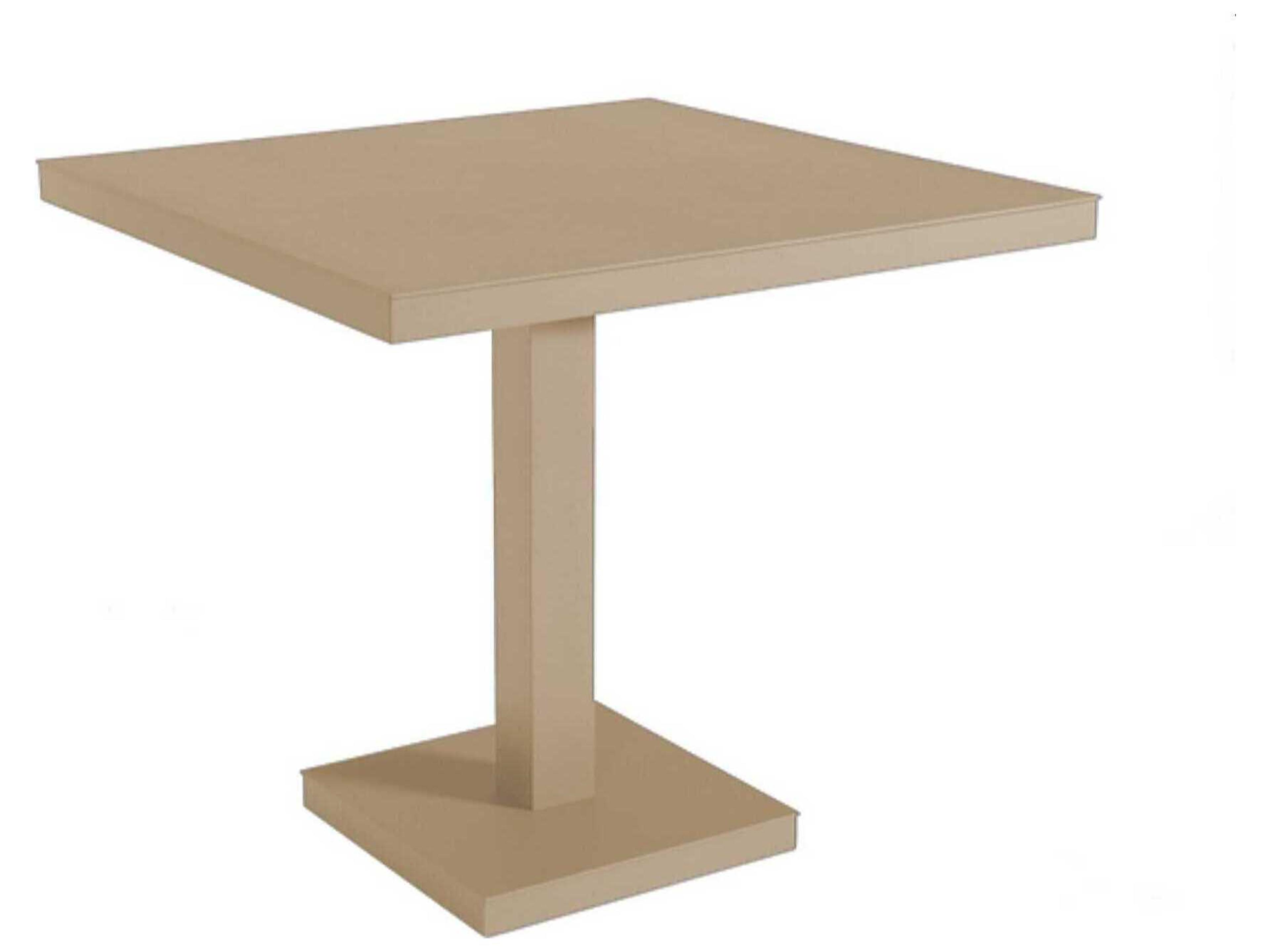 Resol Barcino Square Dining Table Pedestal Leg 31x31 Sand