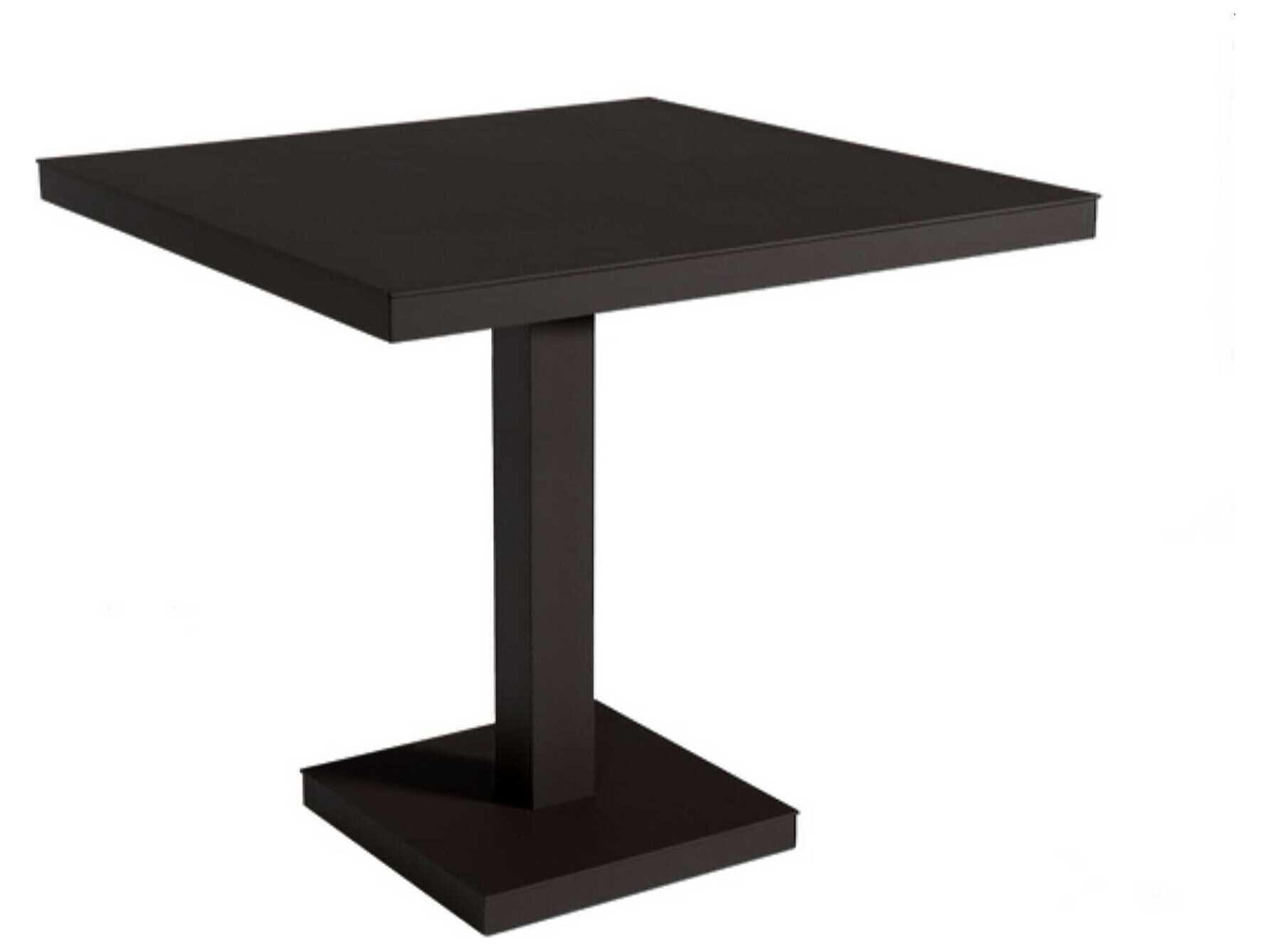 Resol Barcino Square Dining Table Pedestal Leg 31x31 Black