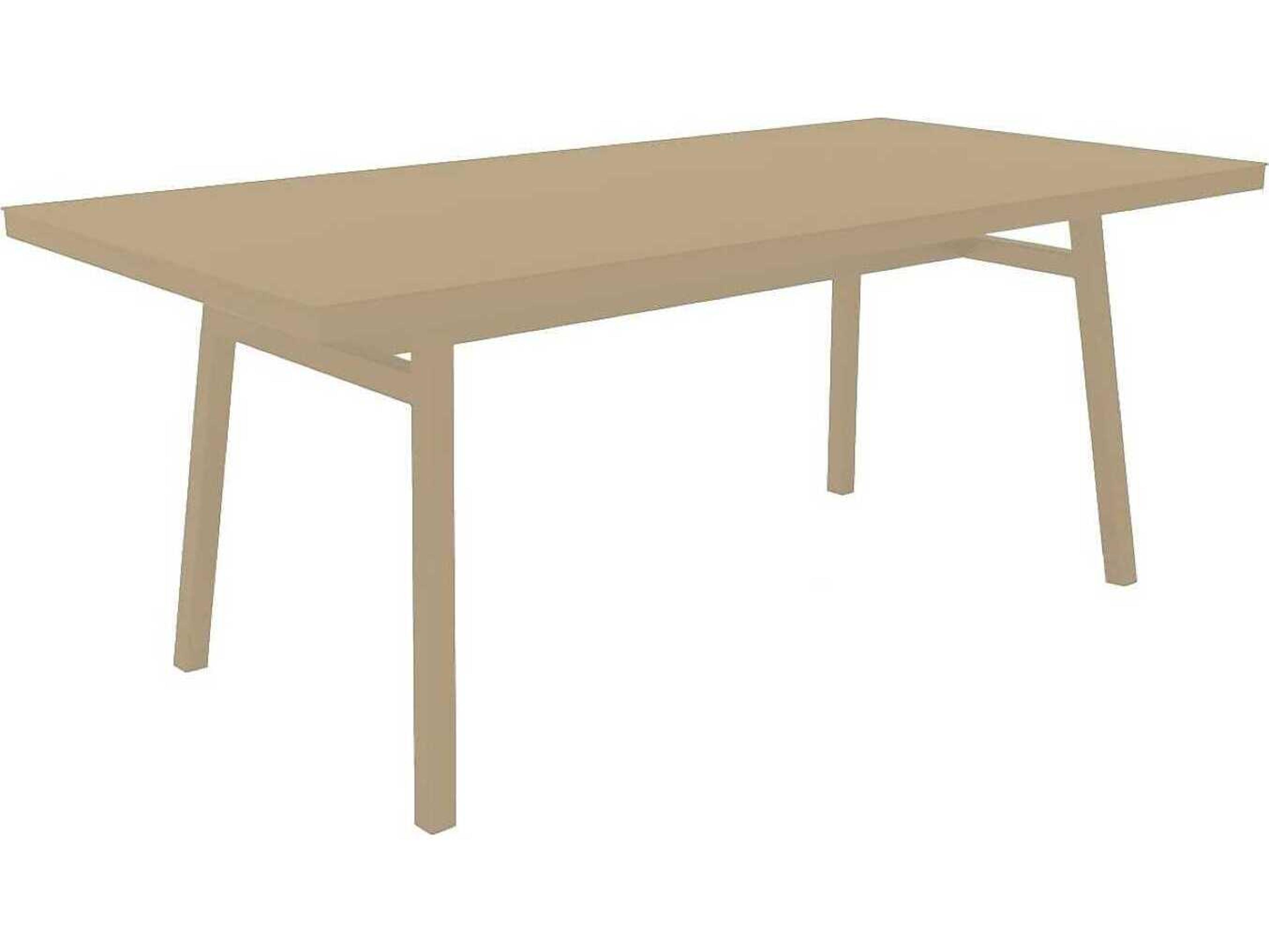 Milano Rectangular Dining Table Sand