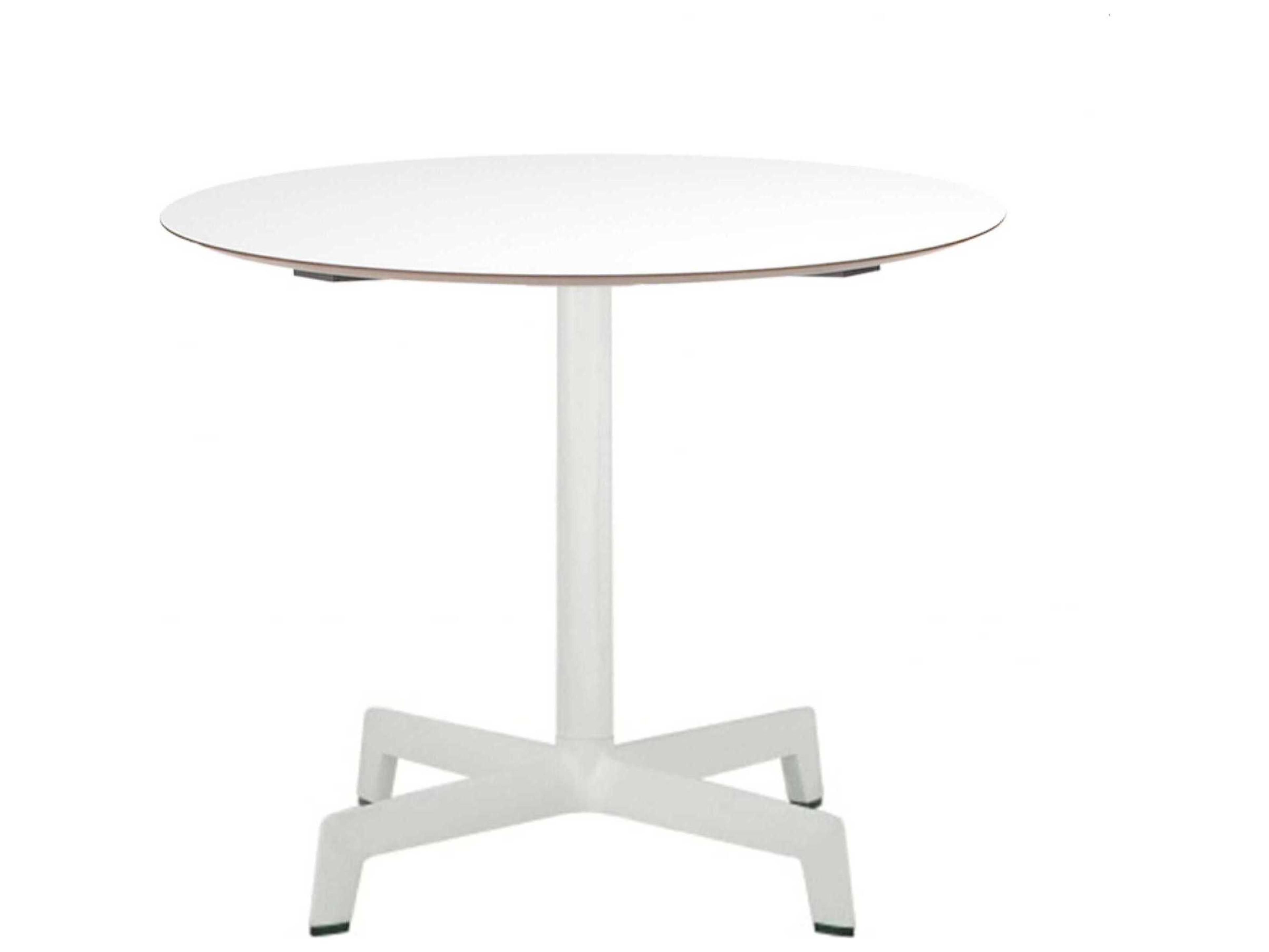 Resol Sputnik Round Dining Table White 31.5" Diameter