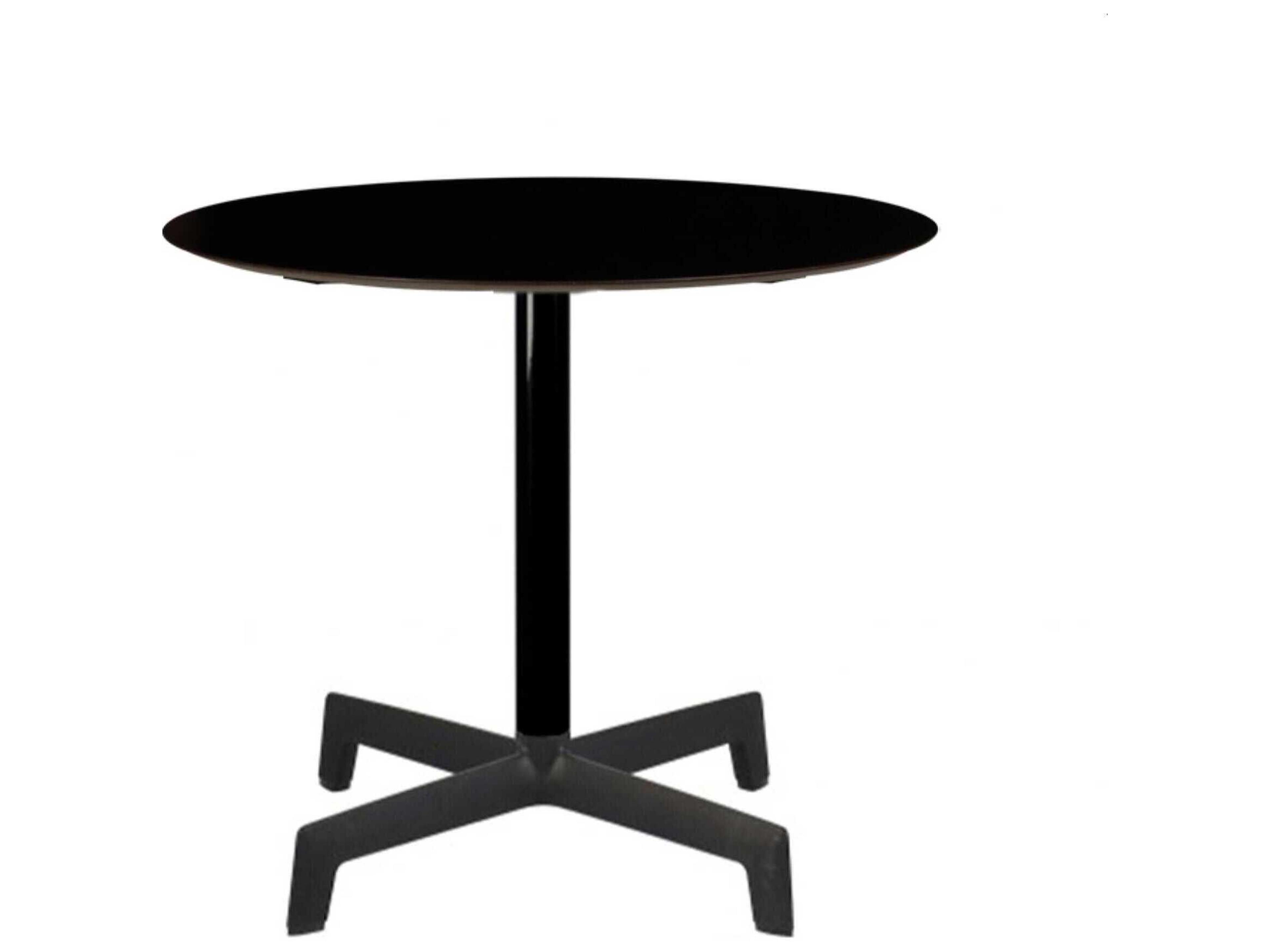Resol Sputnik Round Dining Table Black 31.5" Diameter