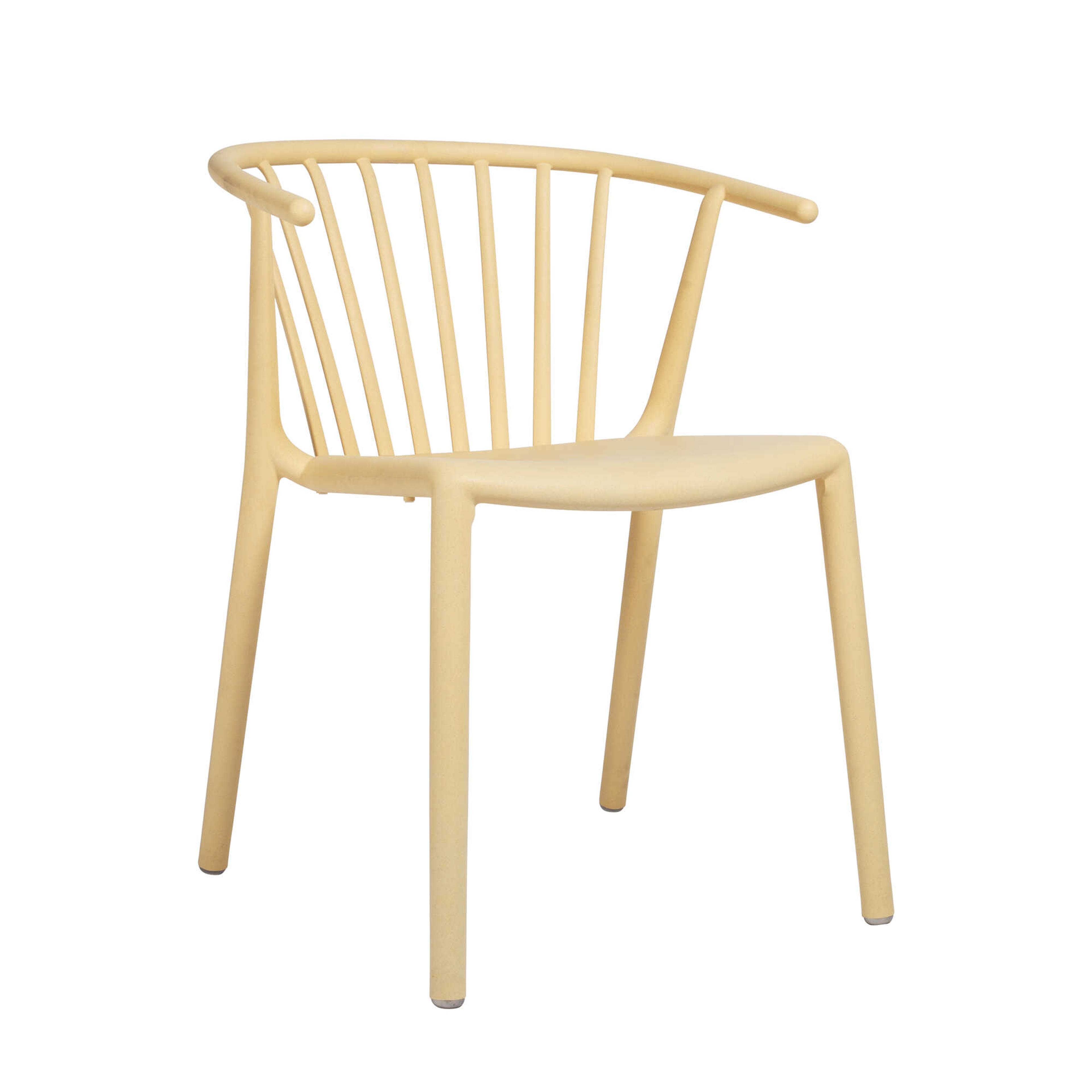 Resol Woody Eco Recycled Dining Chair Fire Yellow Price Includes 4