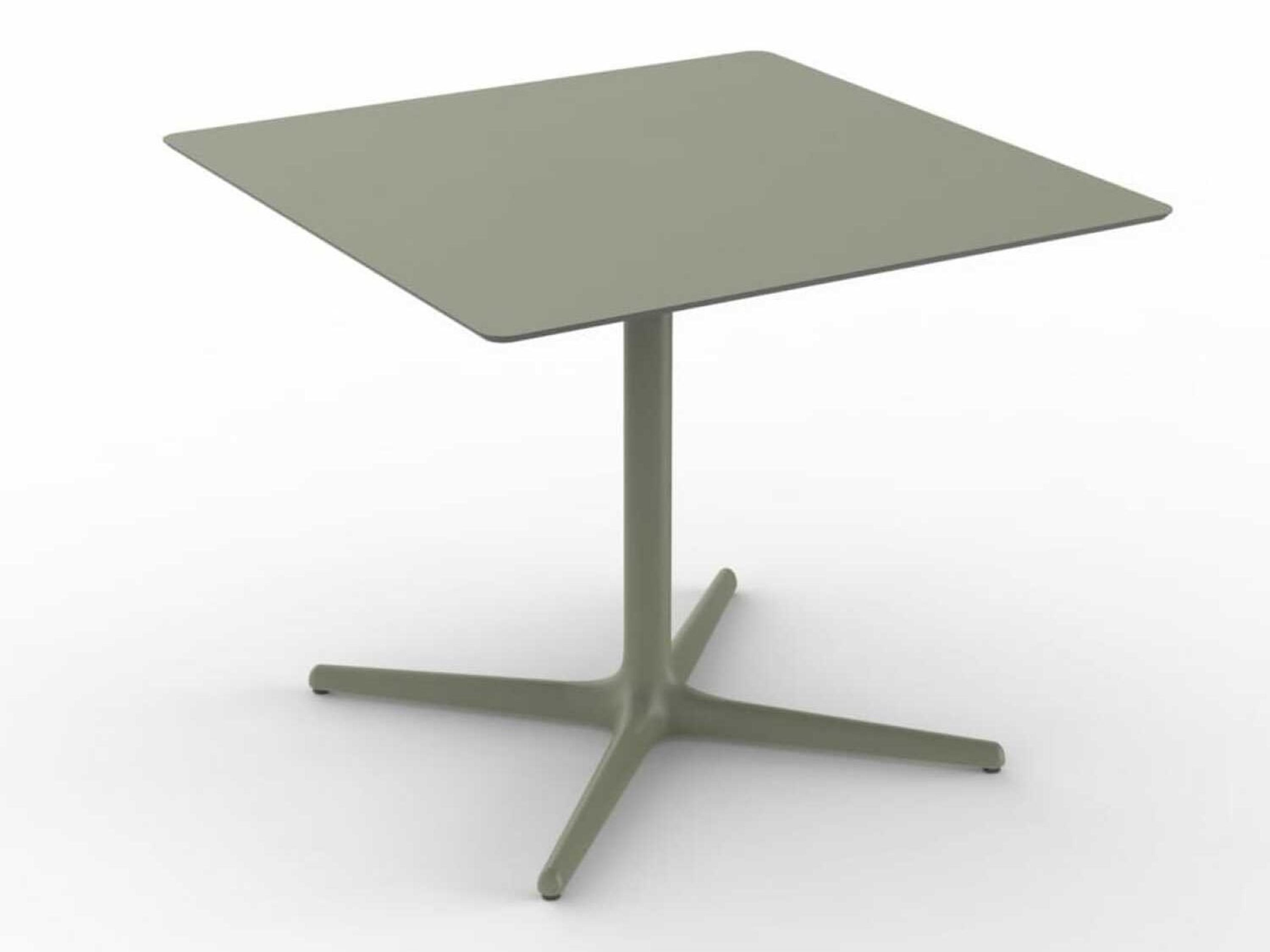 Resol Toledo Square Dining Table 90x90 Greenish Grey