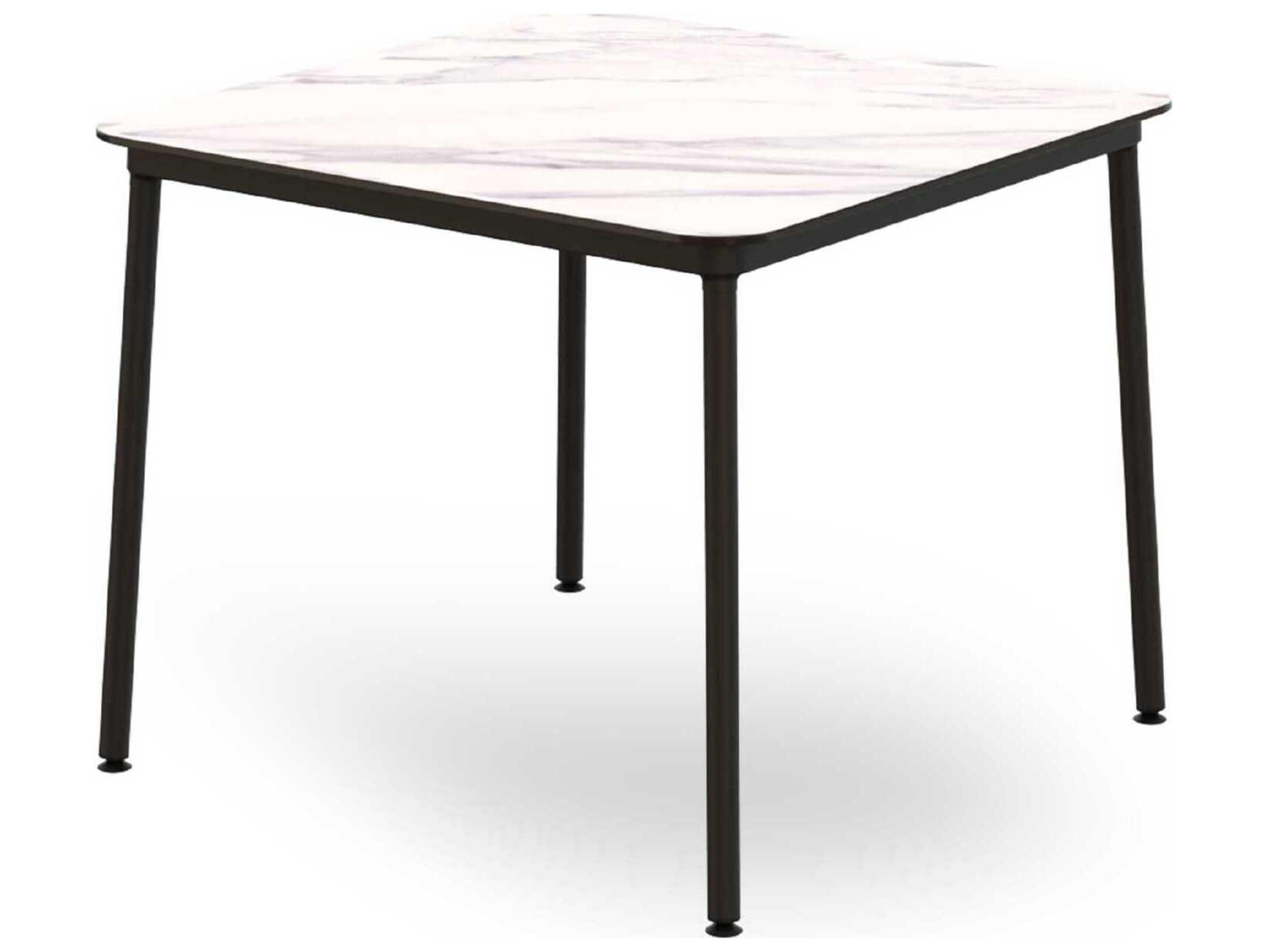 Resol Hub Square Dining Table 35x35 White Marble