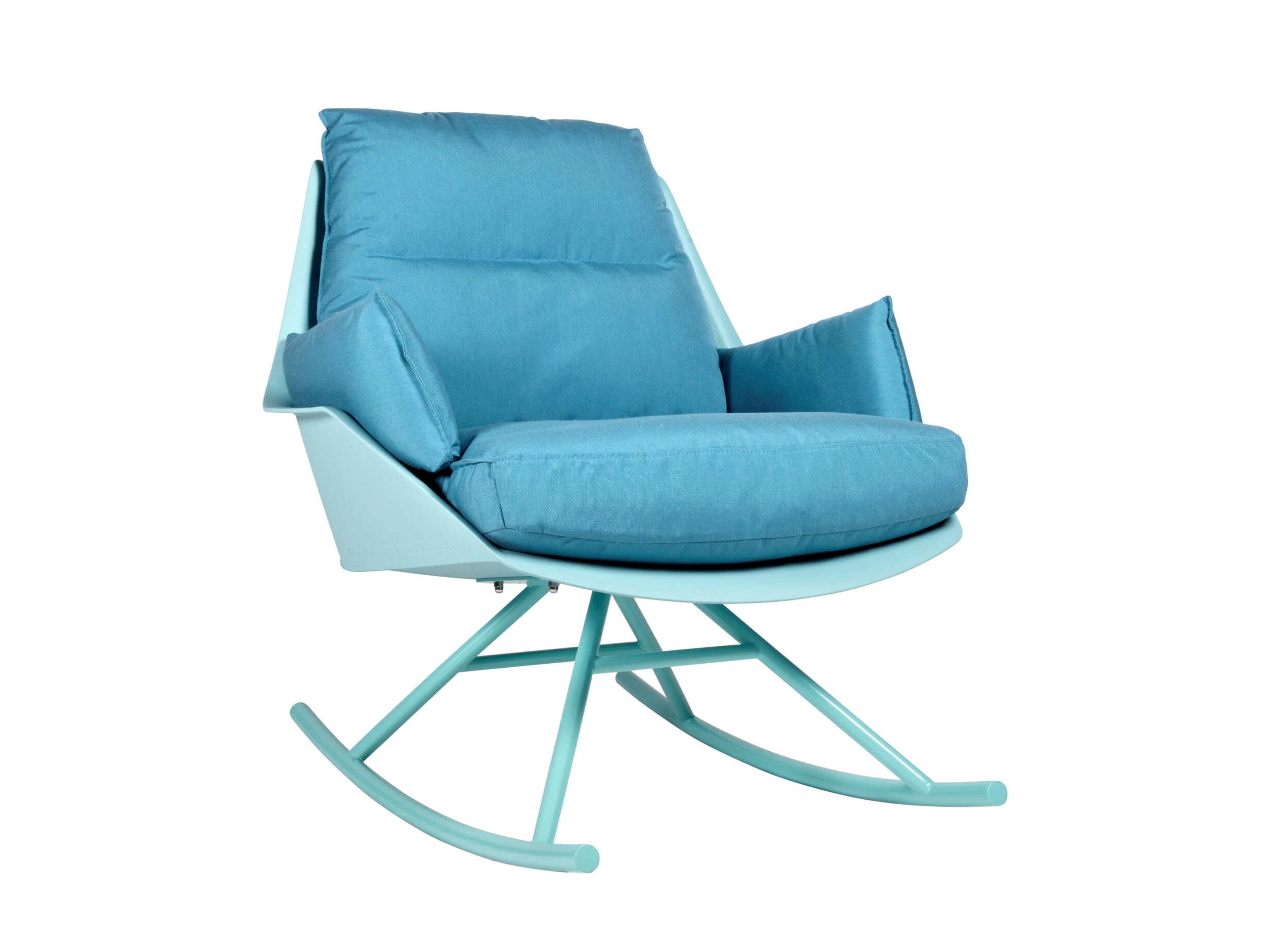 Resol Anou Rocking Lounge Chair Turquoise Adriatic