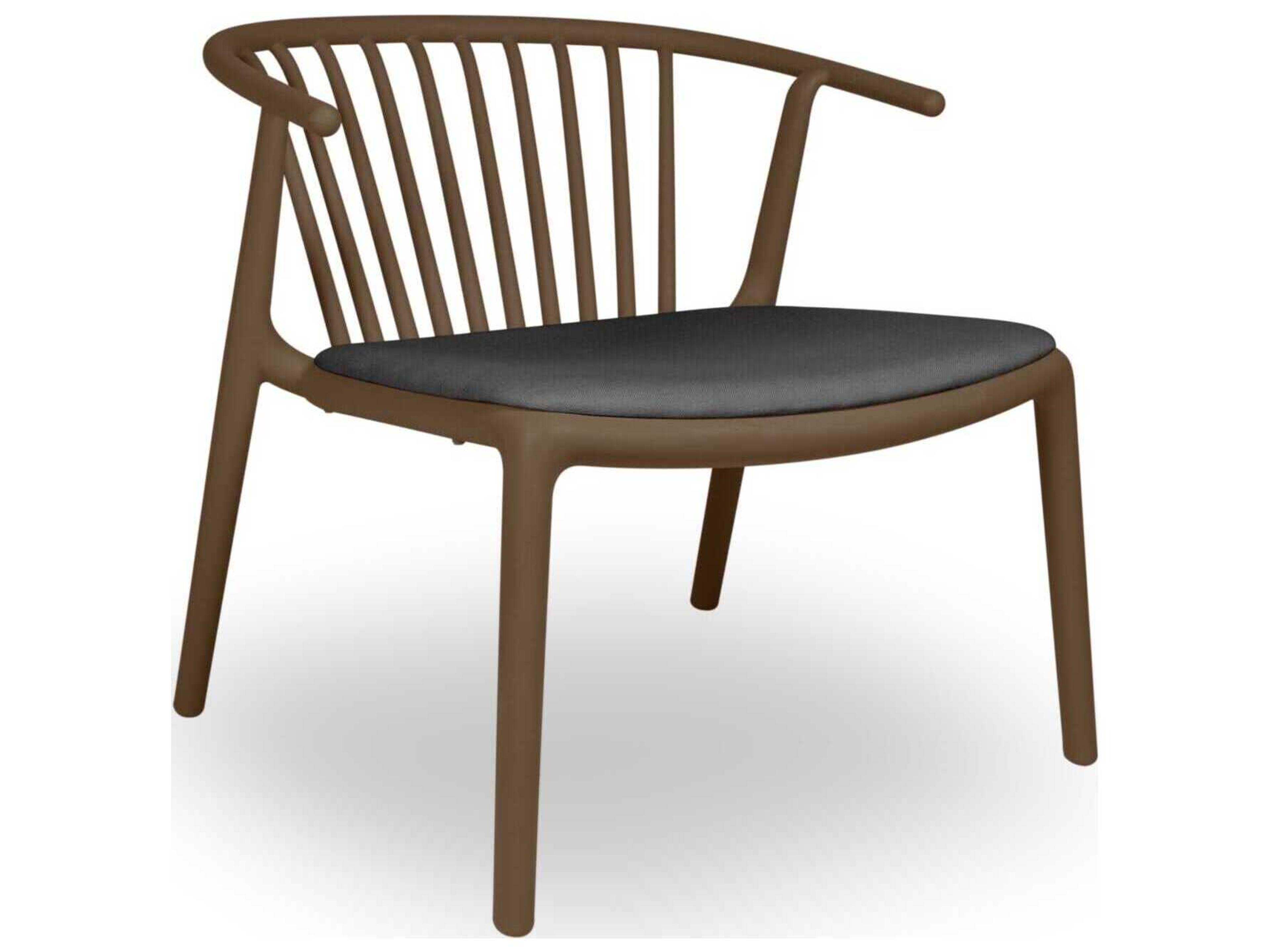 Resol Woody Upholstered Lounge Chair Chocolate Taupe Price Includes 2