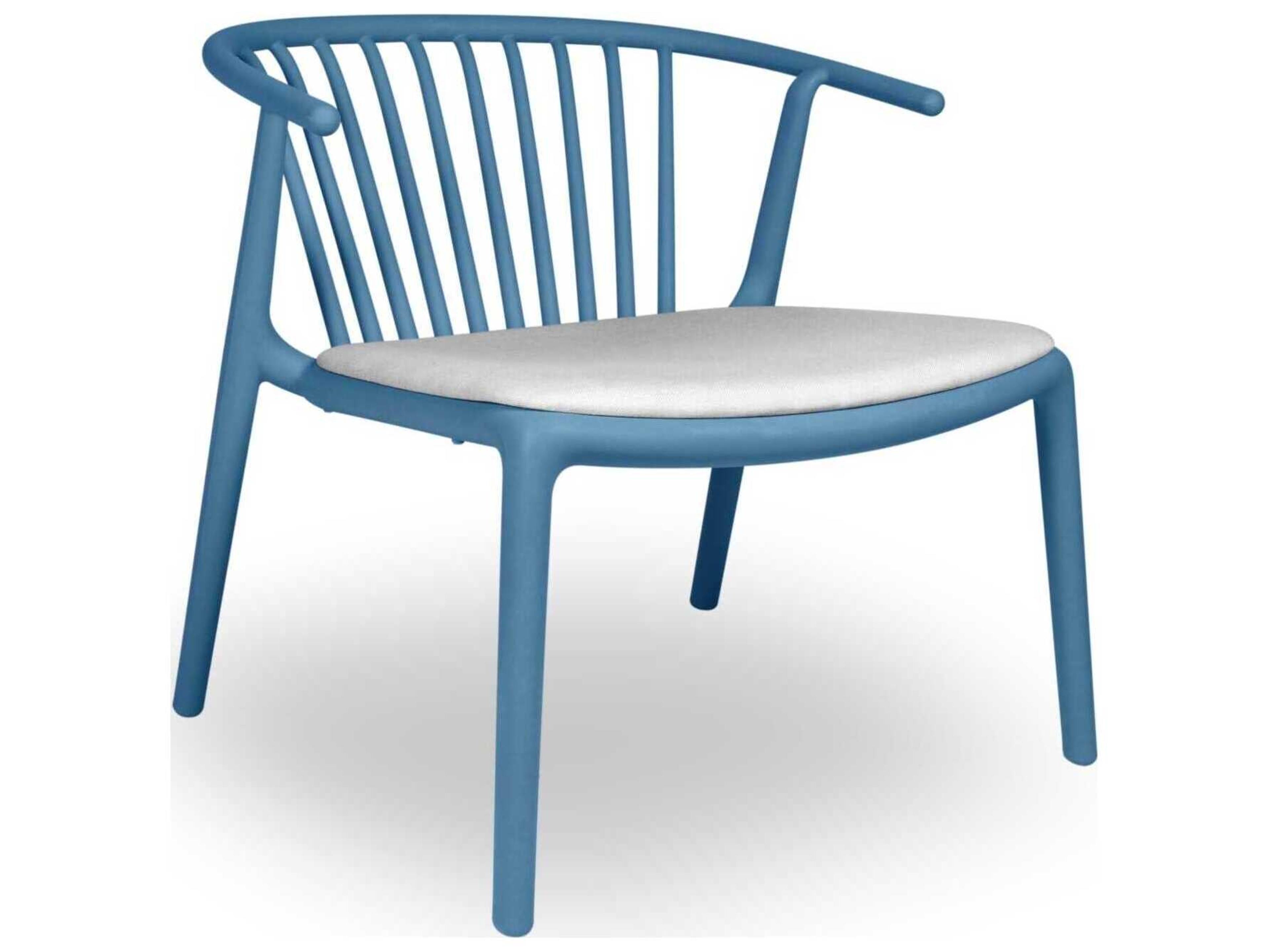 Woody Upholstered Lounge Chair Retro Blue Linen Price Includes 2