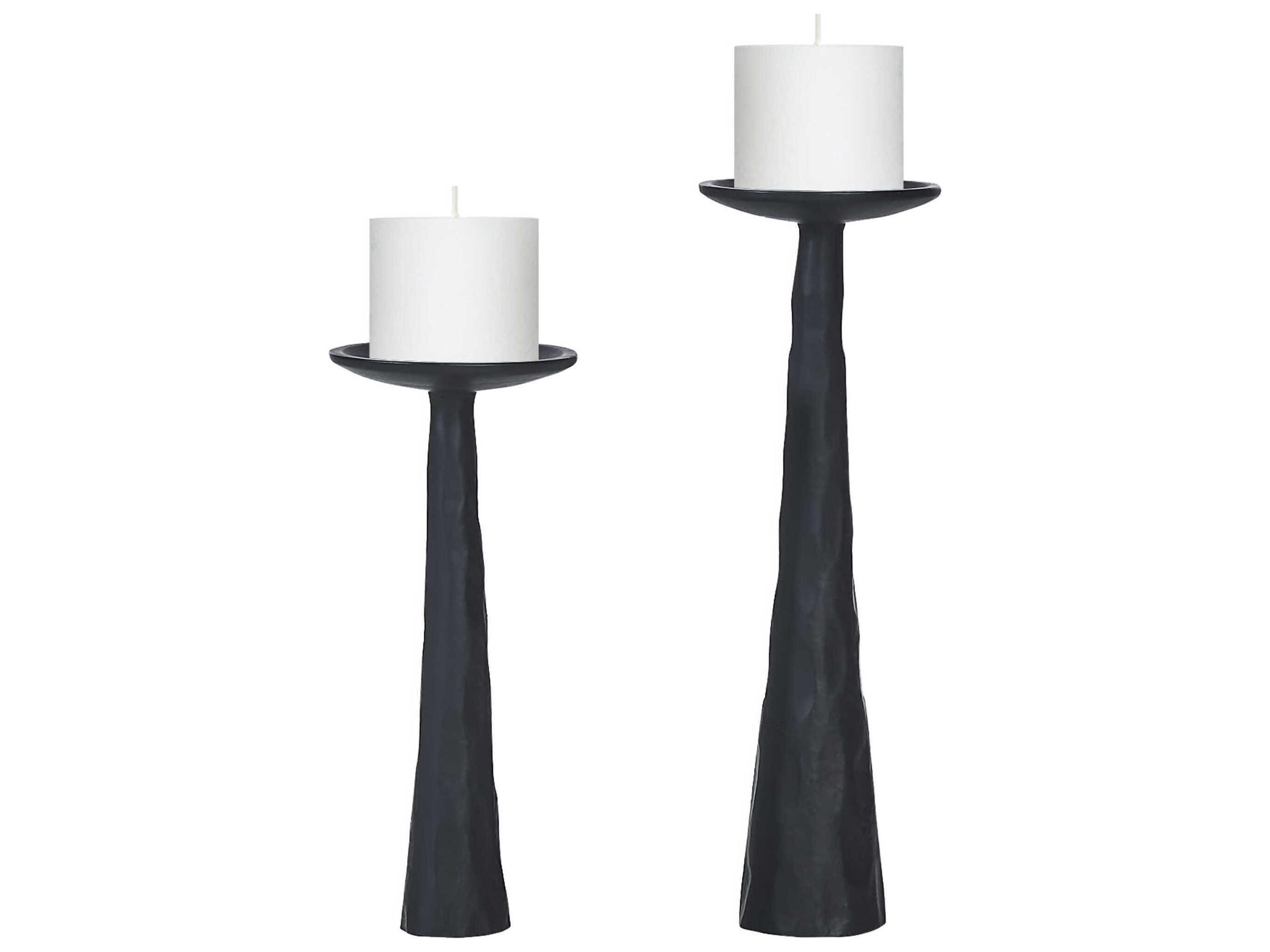 Renwil Tilde Matte Black Candle Holder