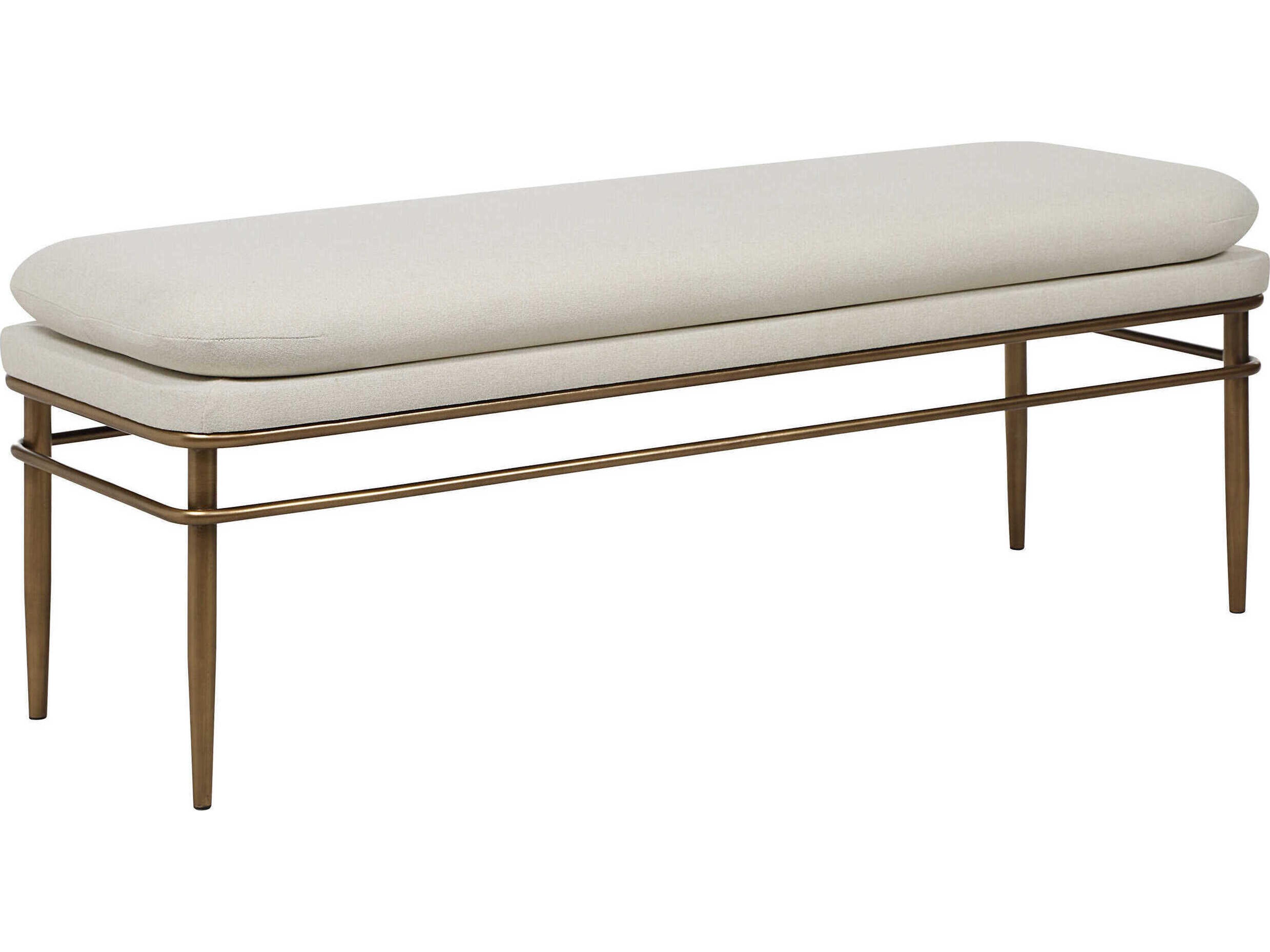 Renwil Paredes Natural Beige Upholstered Accent Bench