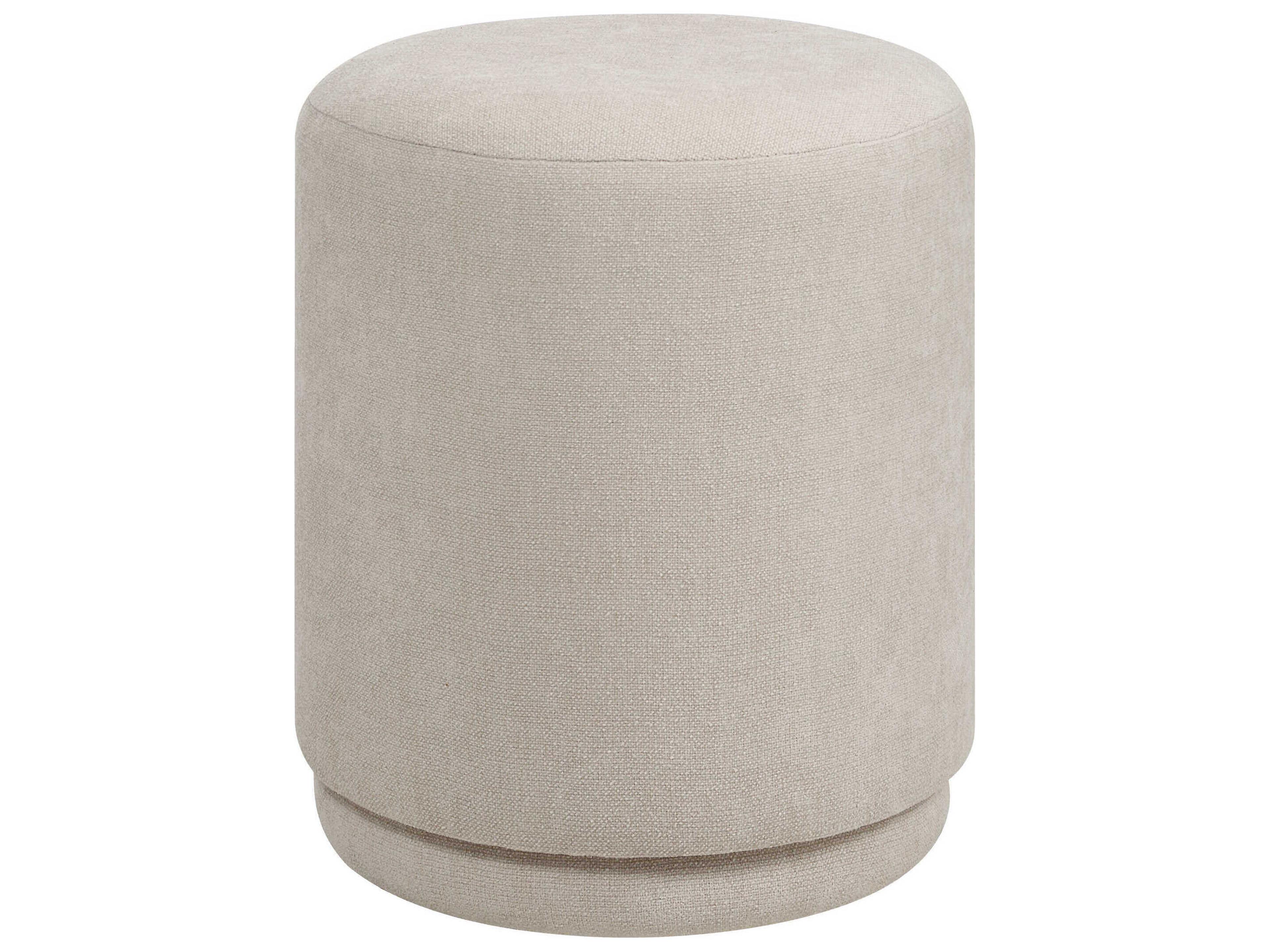 Renwil Persea Cool Grey Upholstered Accent Stool