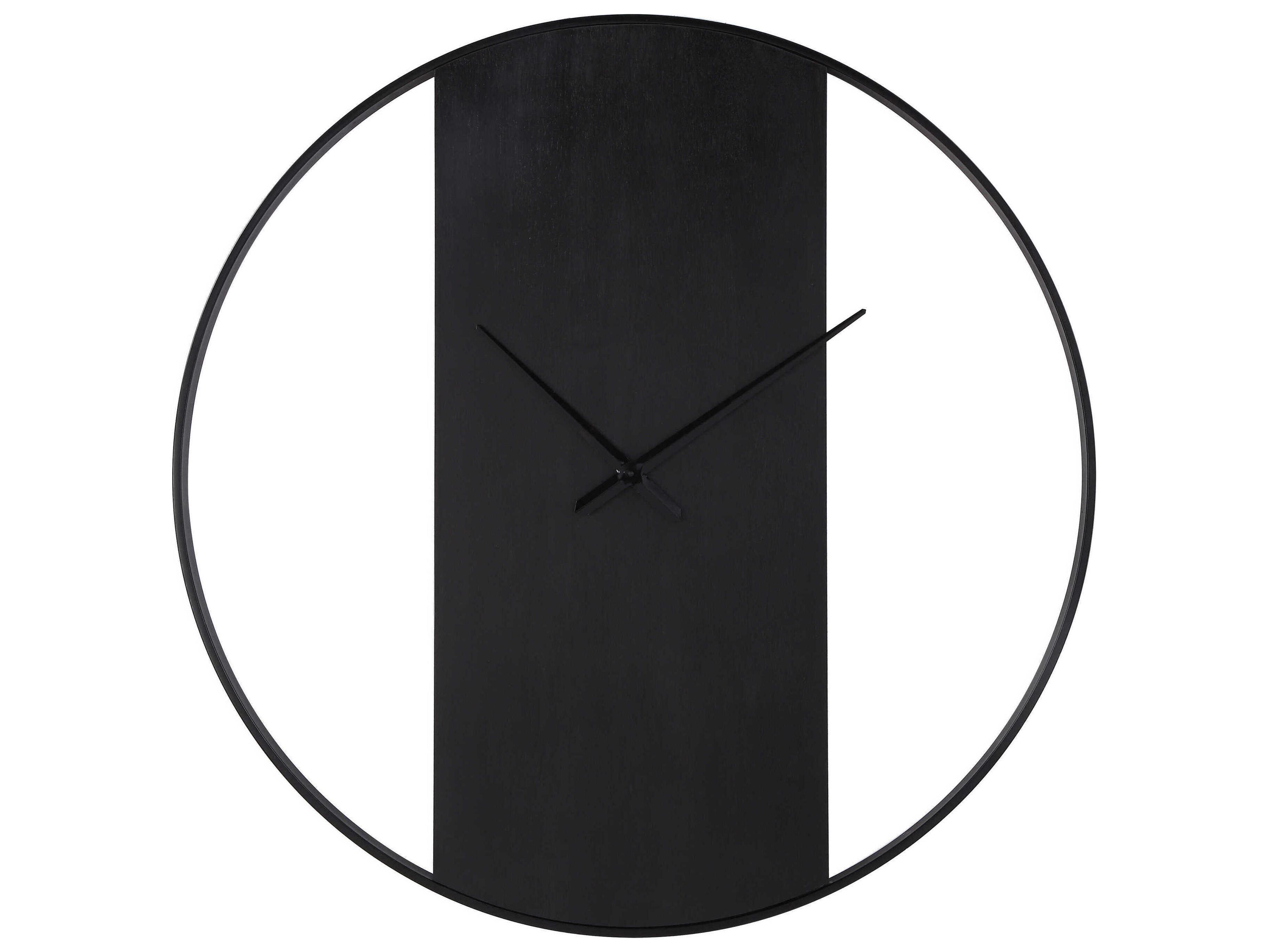 Renwil Romy Matte Black Iron Wall Clock