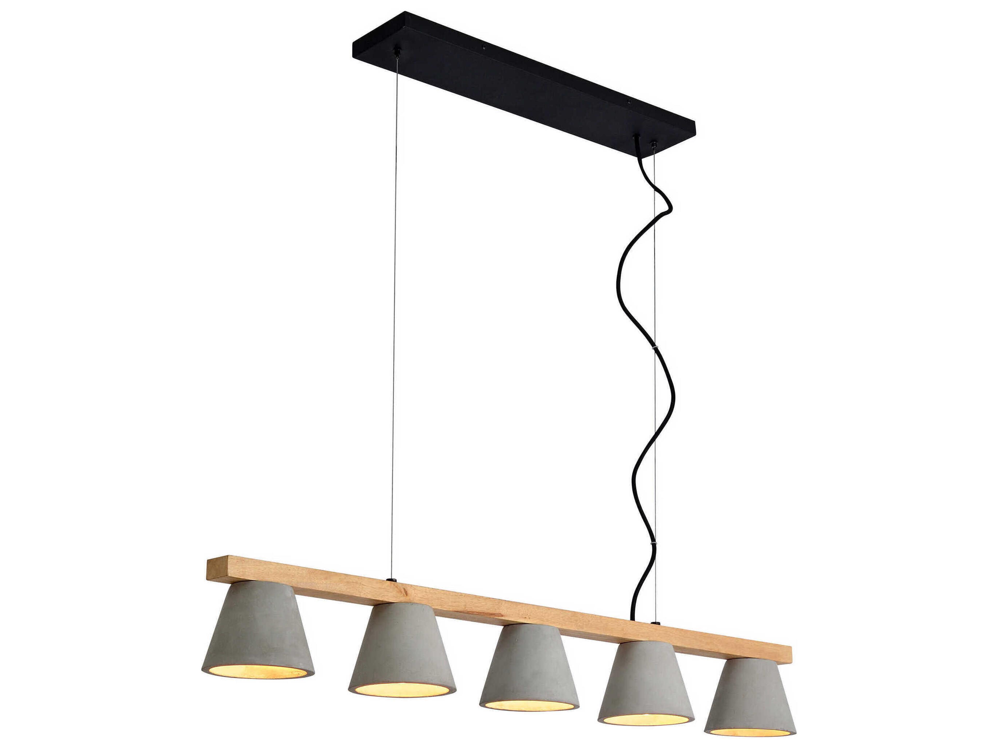 Renwil Zain 5-Light Grey Brown Island Pendant