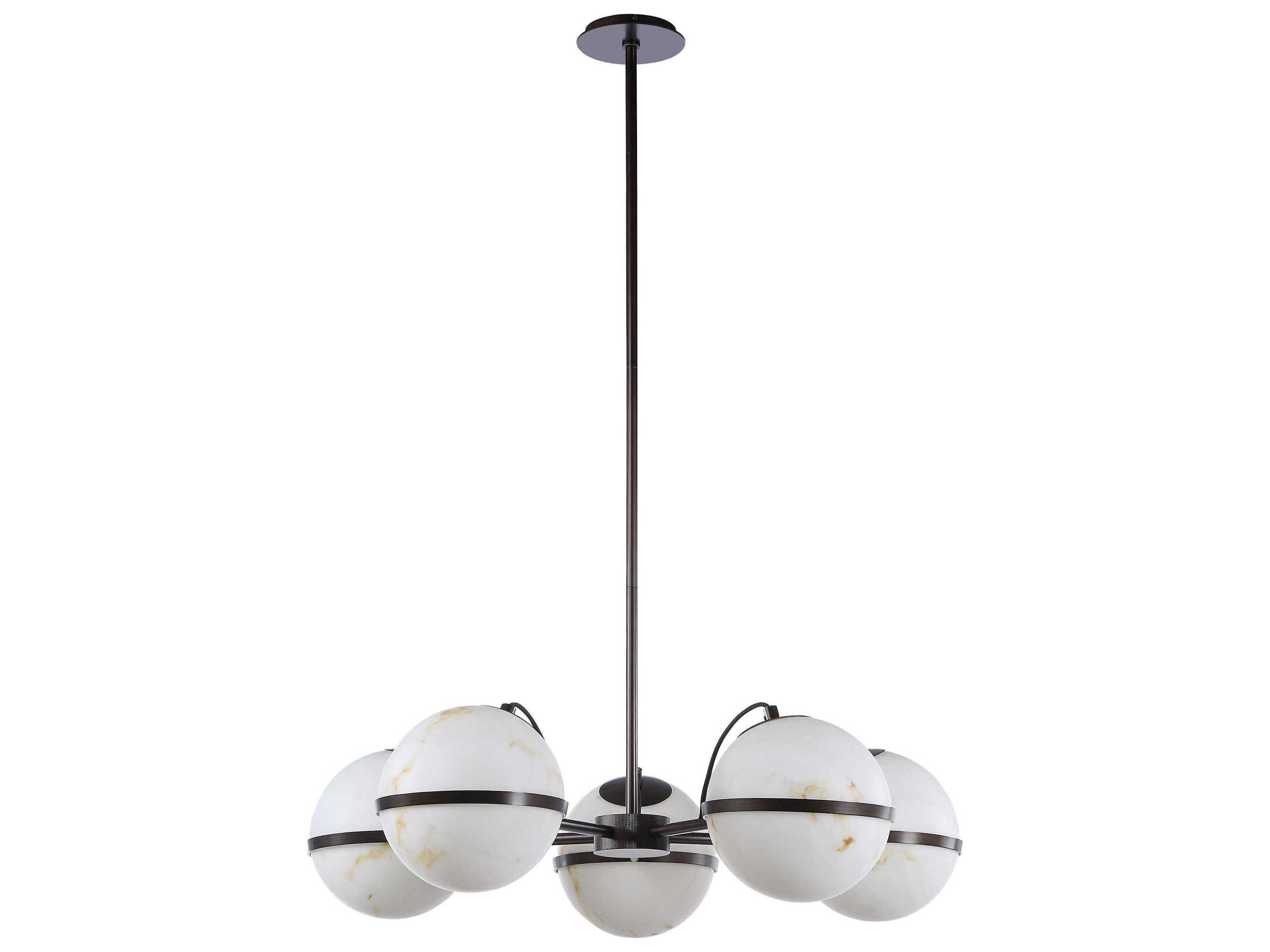 Renwil Roca 5-Light Powder Coated Dark Antique Bronze Chandelier