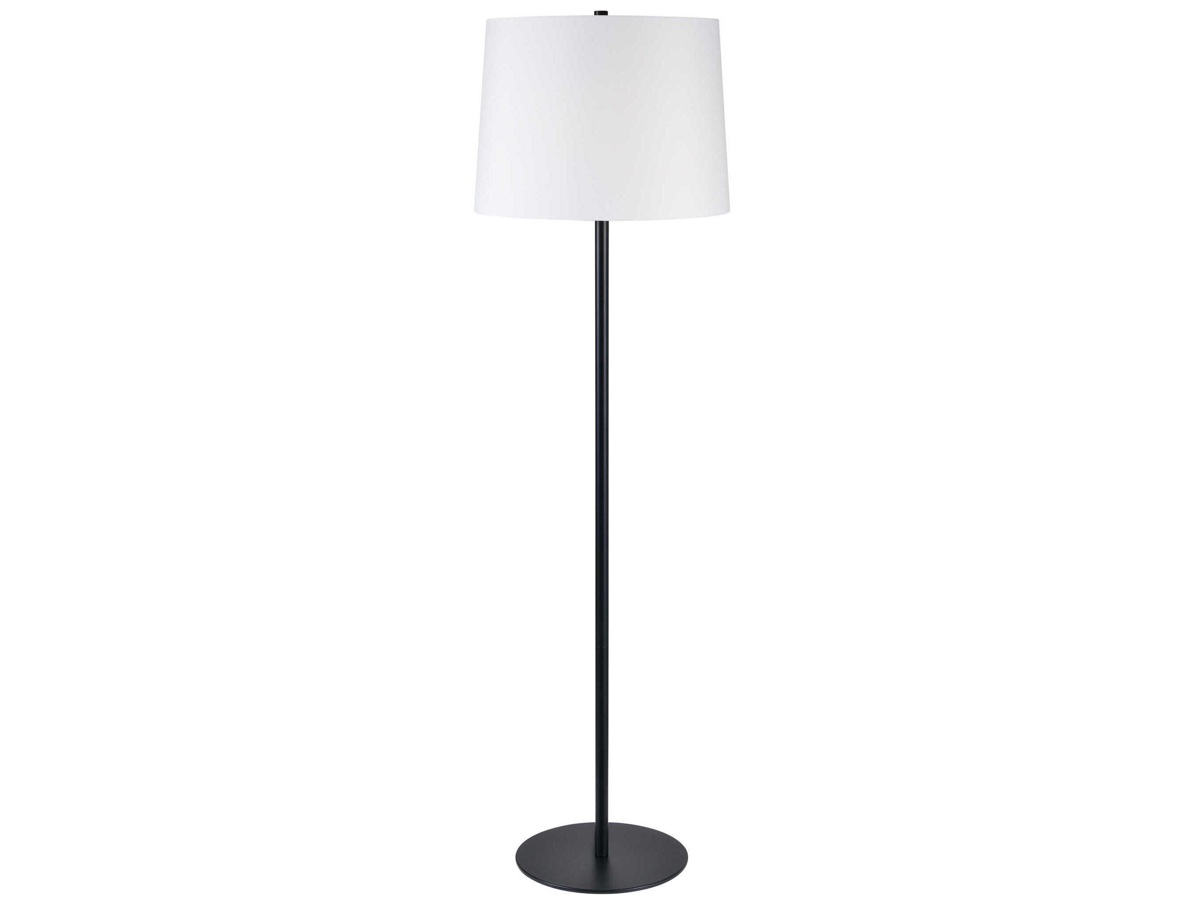 Renwil Nevin Matte Black Floor Lamp