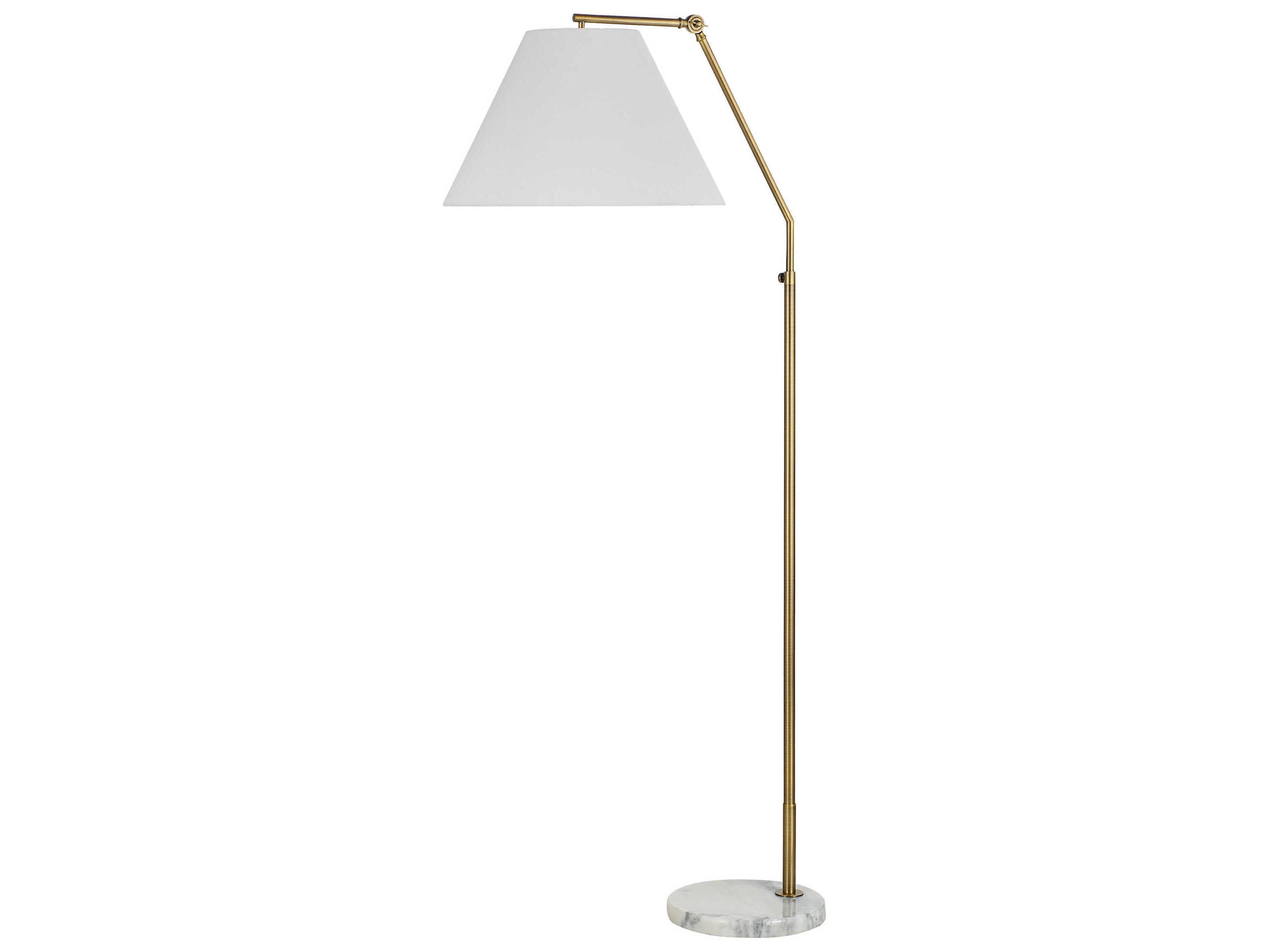 Renwil Claire Dark Antique Brushed Brass Floor Lamp