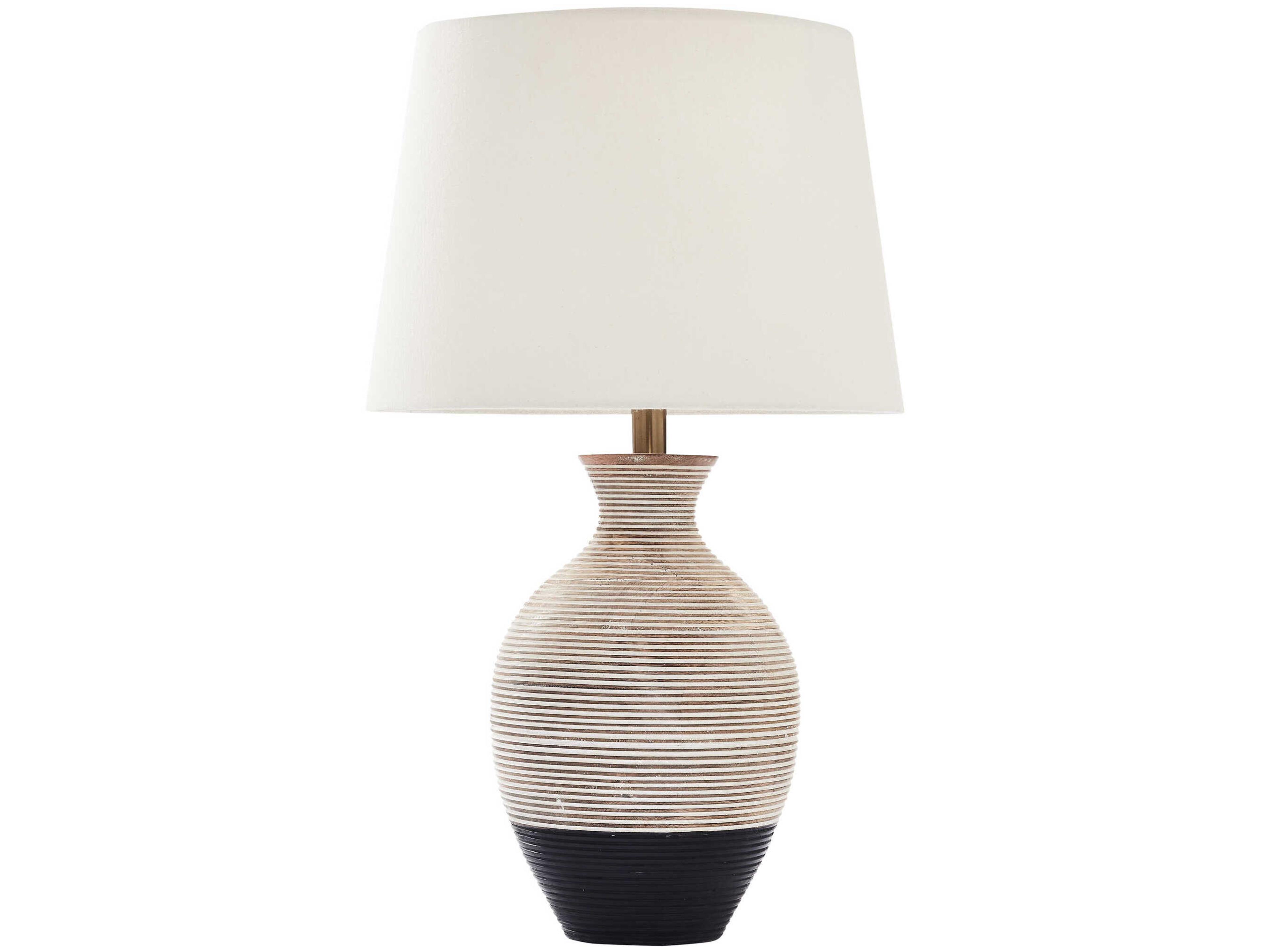 Renwil Ignacio Black White Buffet Lamp