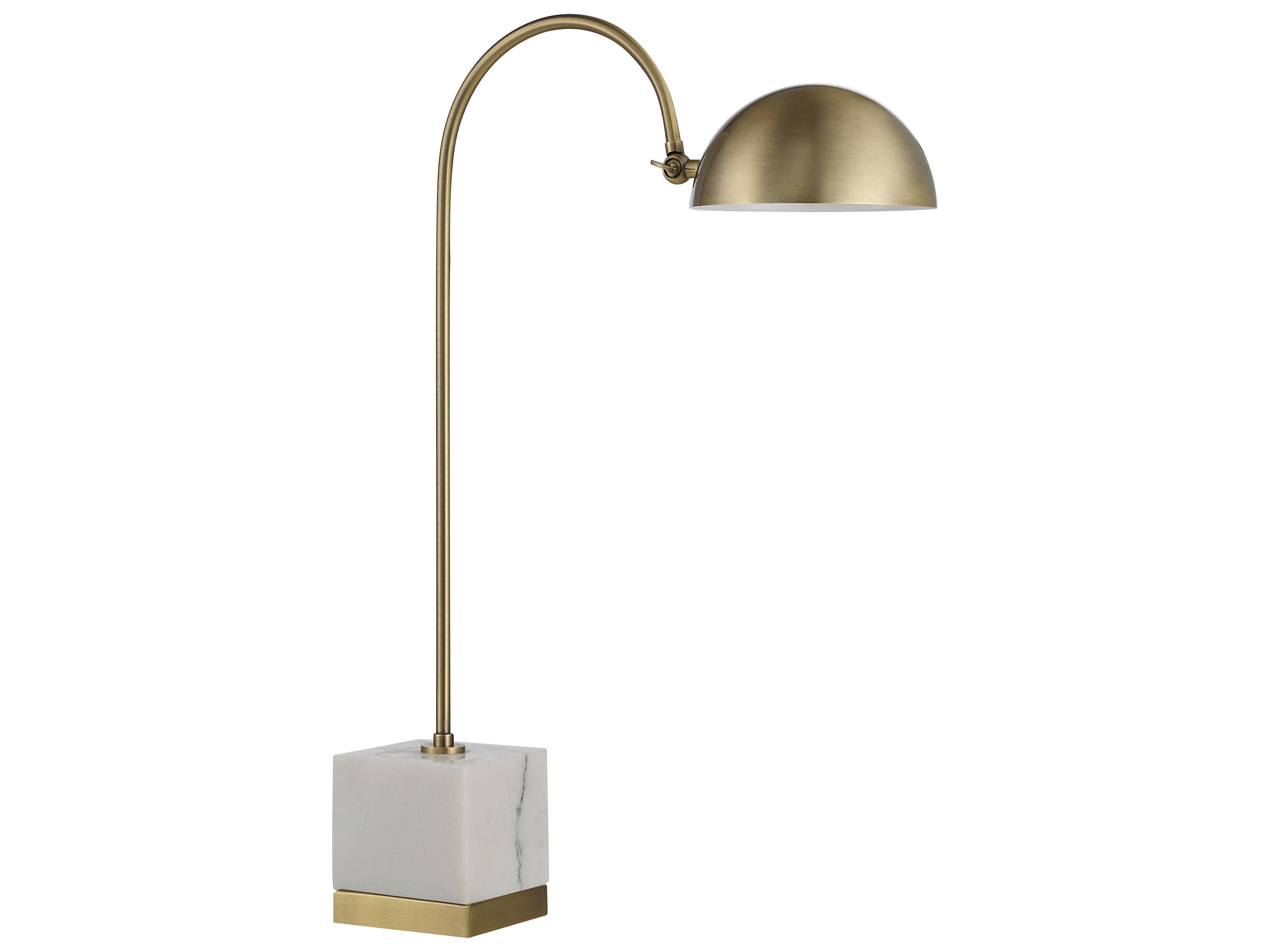Renwil Volos Antique Brushed Brass Desk Lamp
