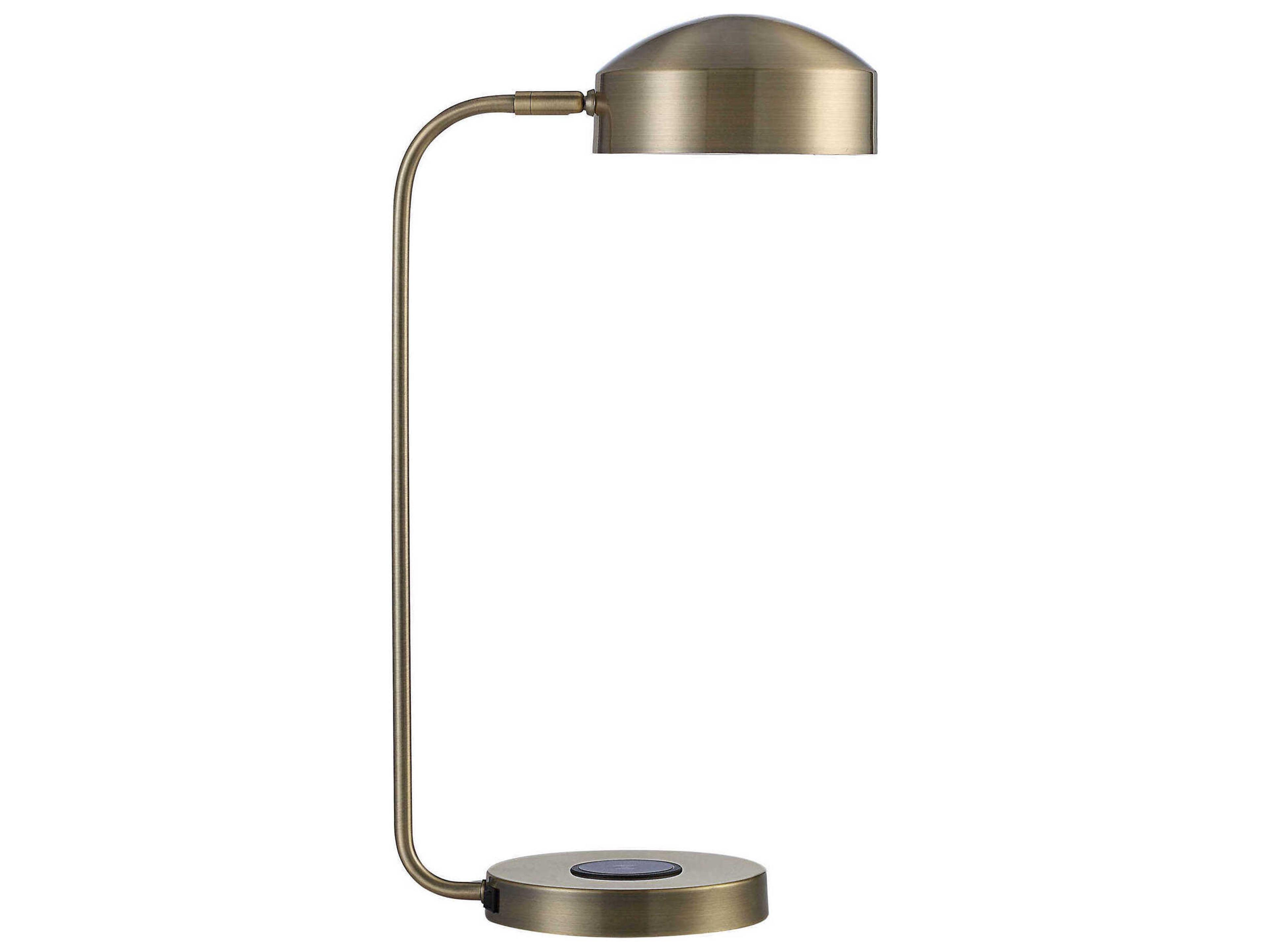 Renwil Riesco Antique Brass Iron Desk Lamp