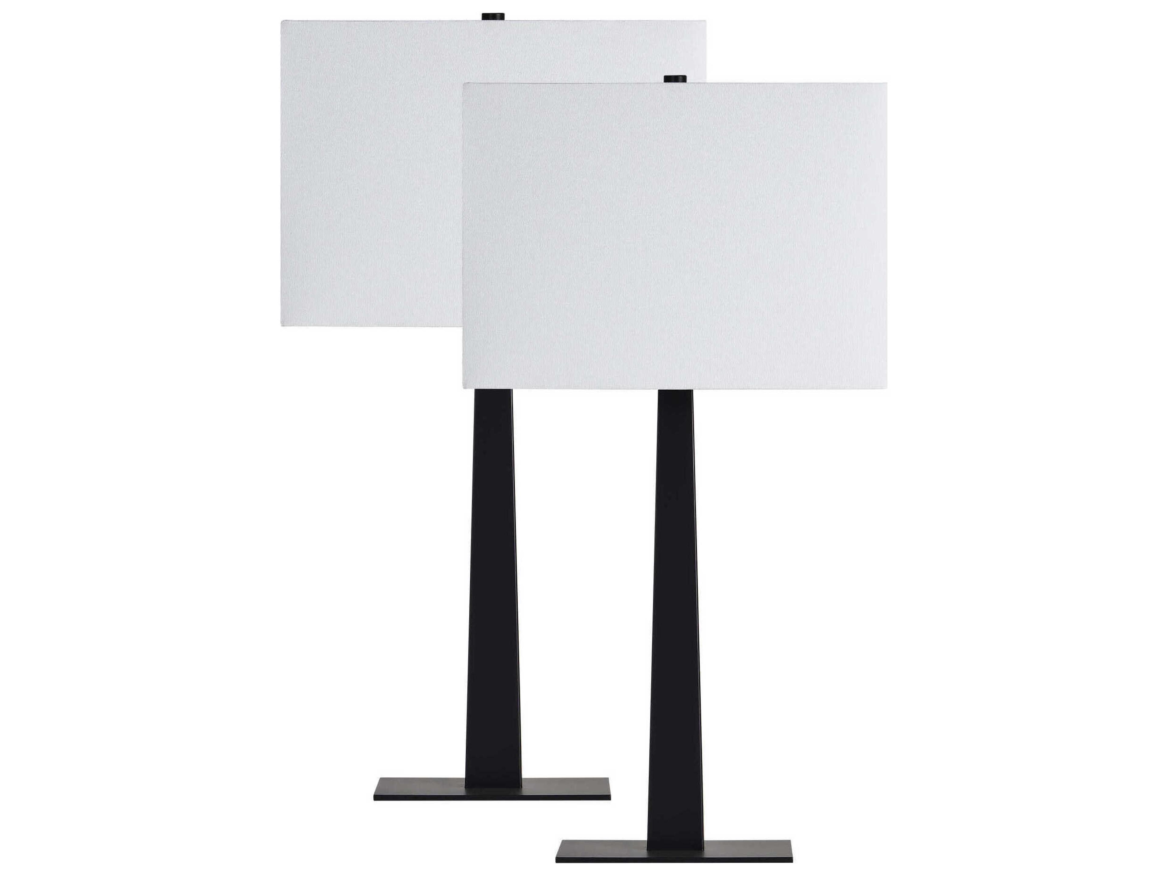 Renwil Candace Matte Black Buffet Lamp Set of 2