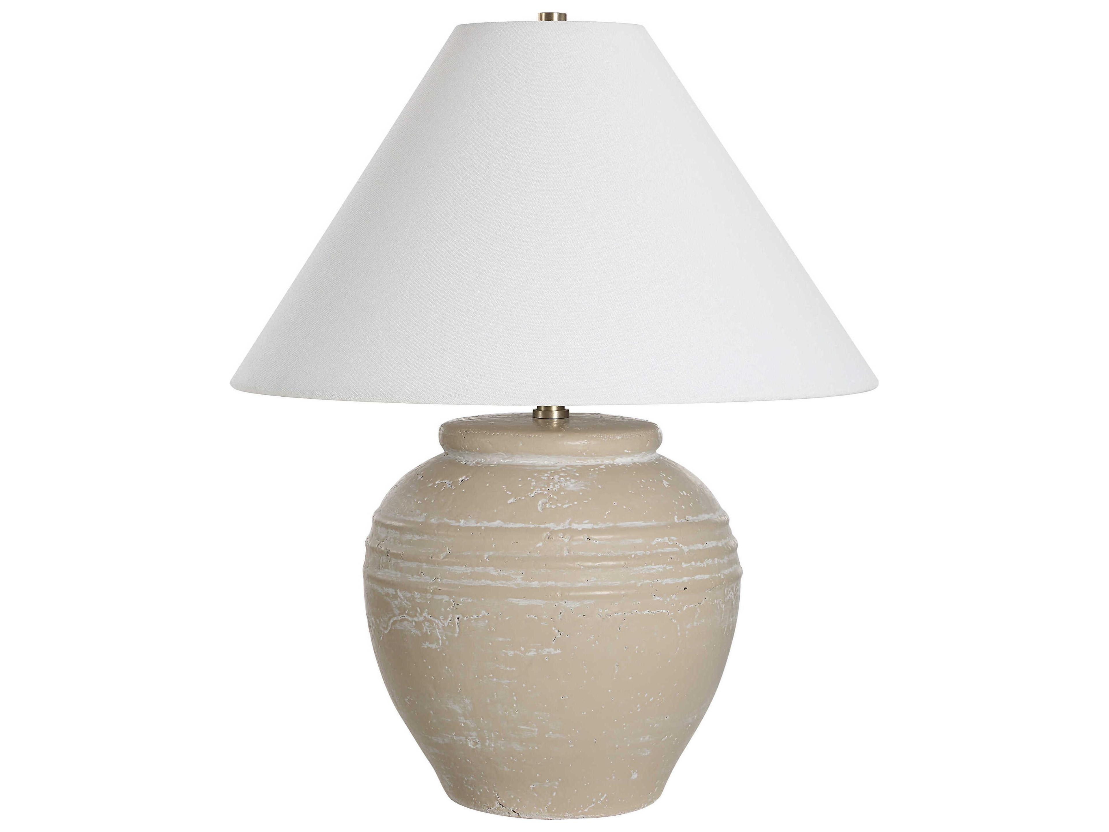 Renwil Fela Cream Wash Off White Table Lamp