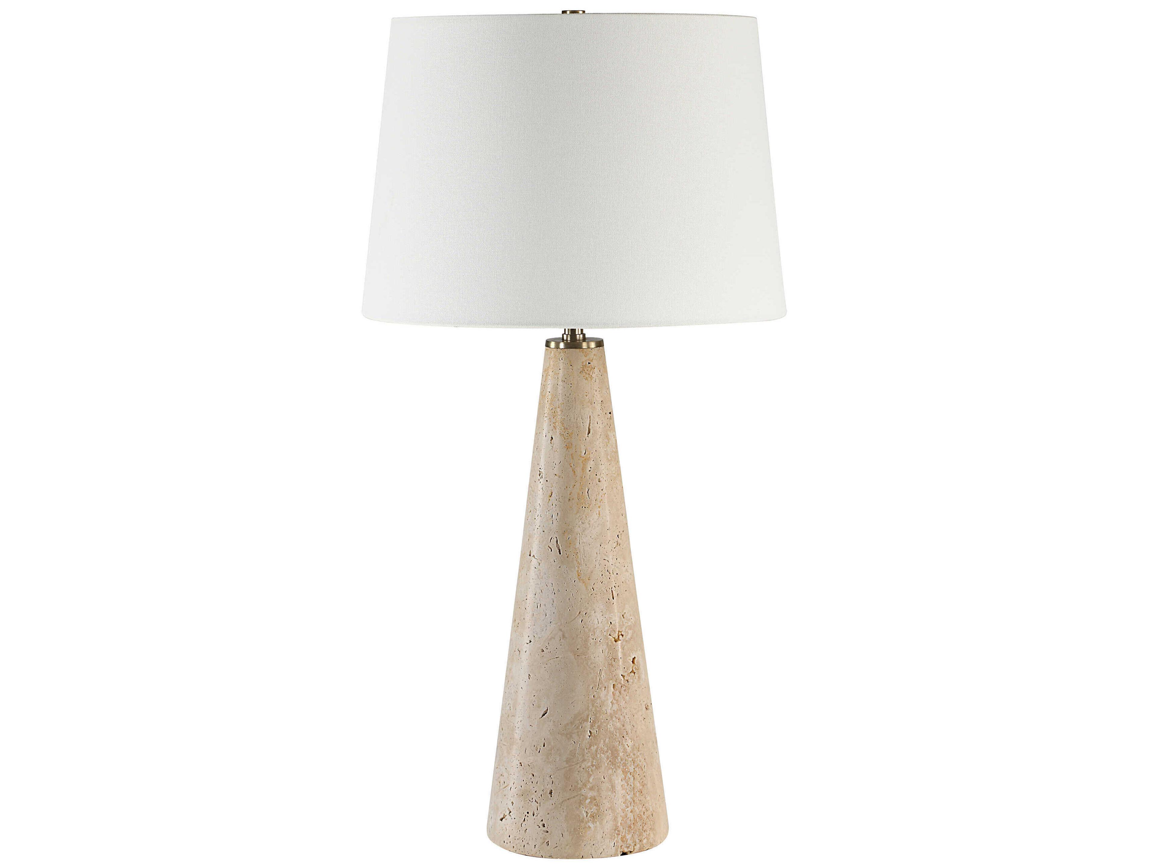 Renwil Almeria Natural Beige Off White Buffet Lamp