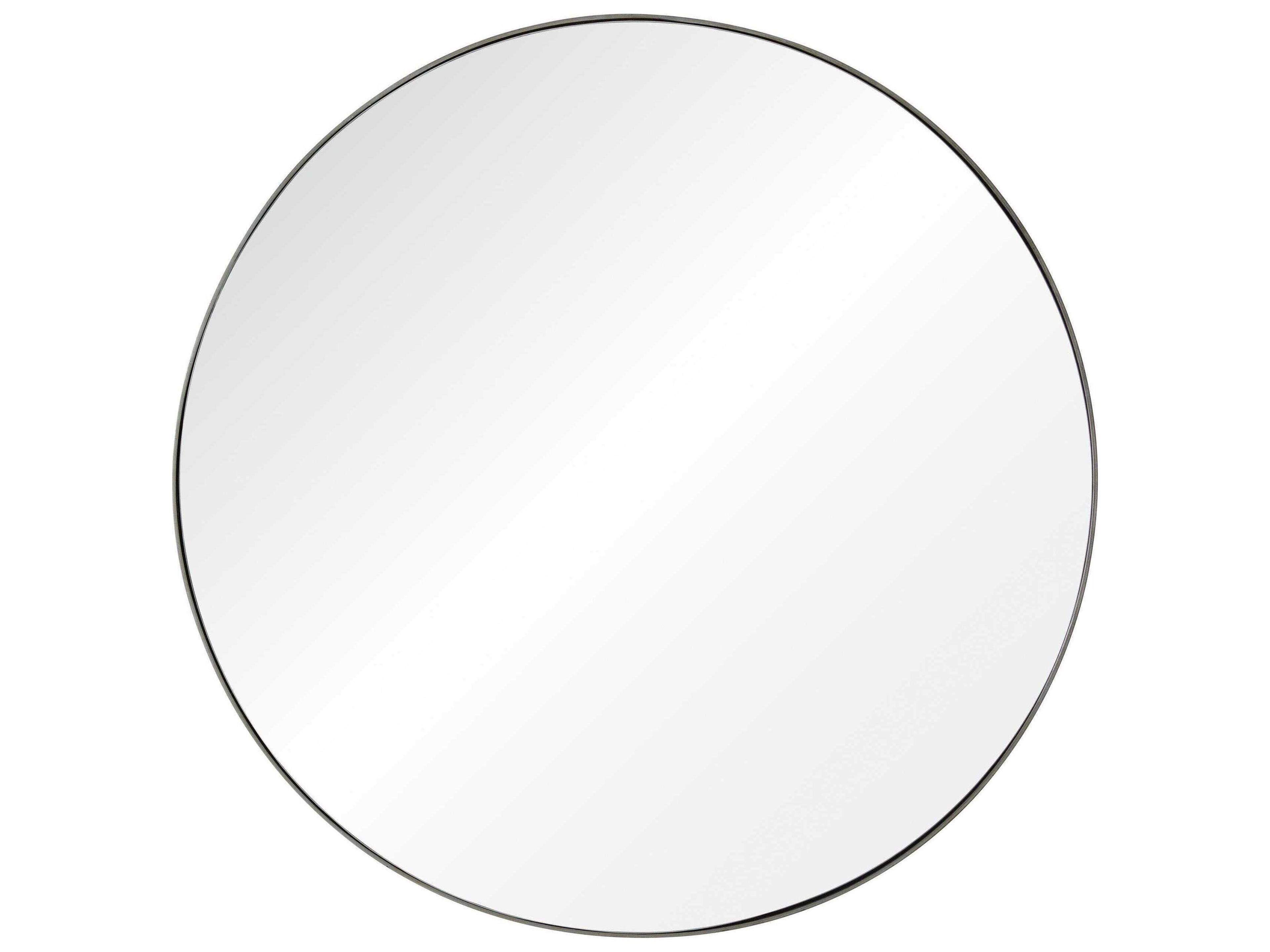 Renwil Glen Raw Iron Round Wall Mirror