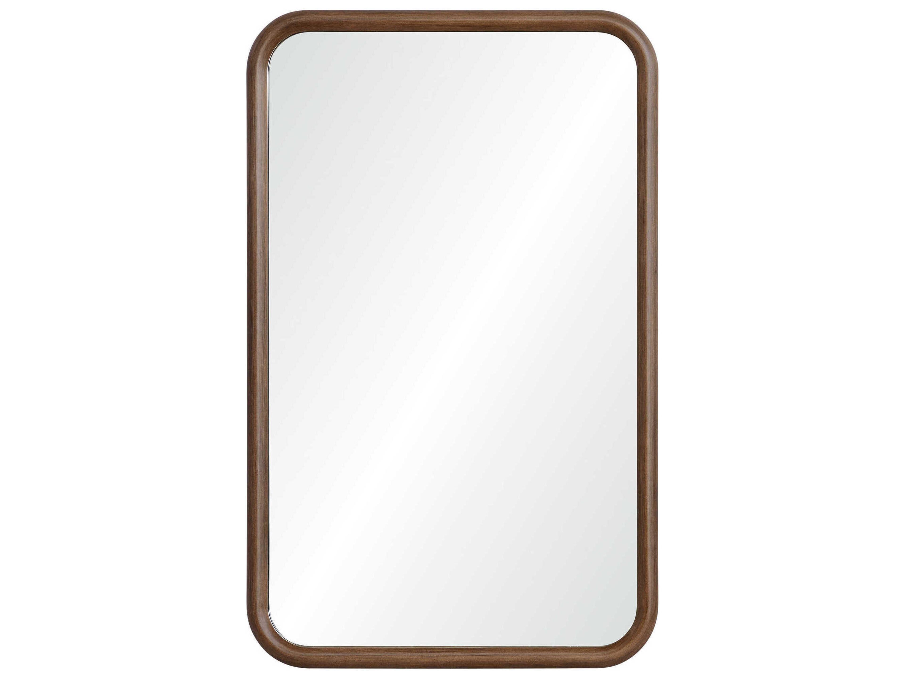 Renwil Dickens Walnut Rectangular Wall Mirror