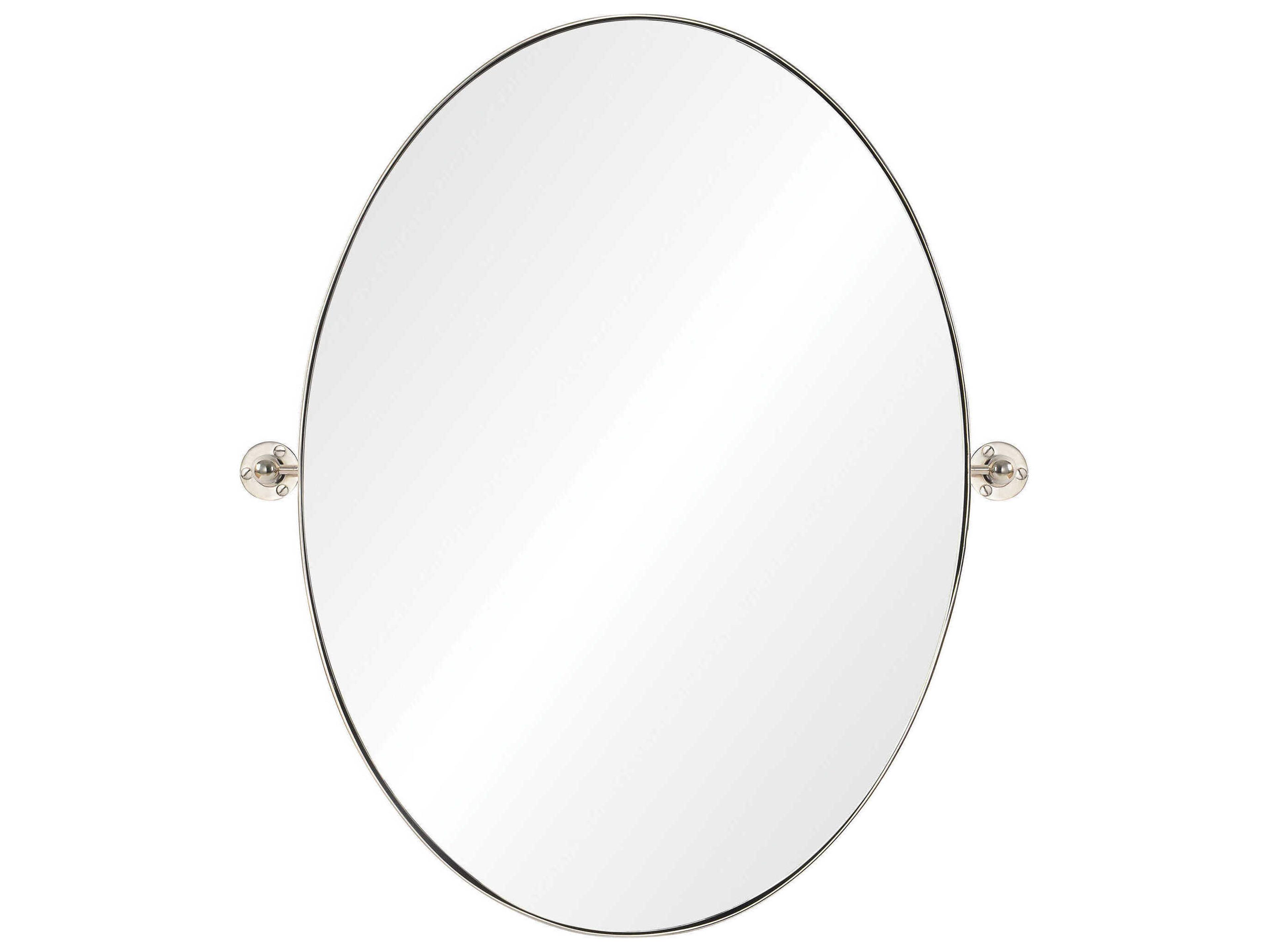 Renwil Azalea Nickel Plated Oval Wall Mirror