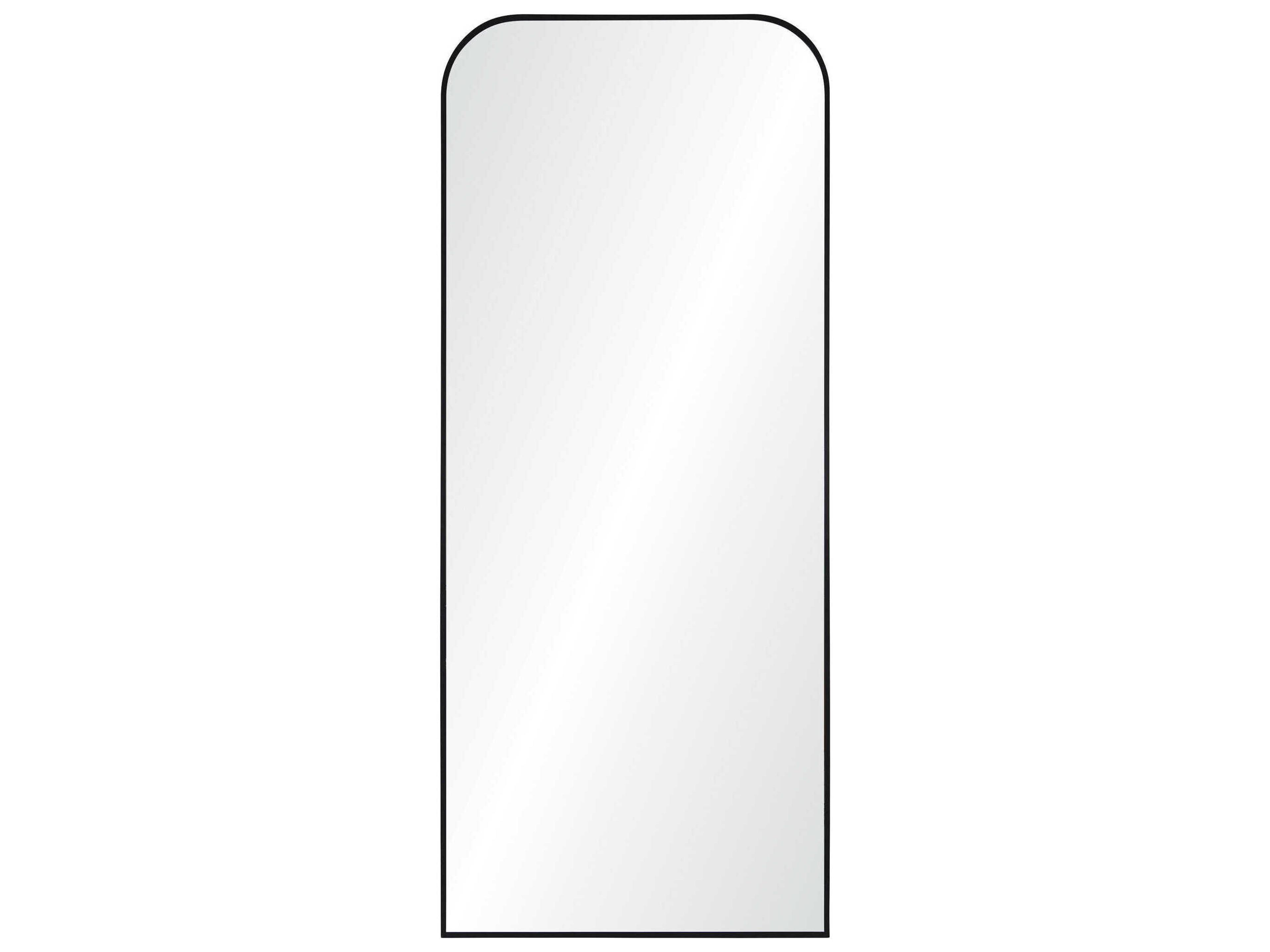 Renwil Mandret Black Rectangular Floor Mirror