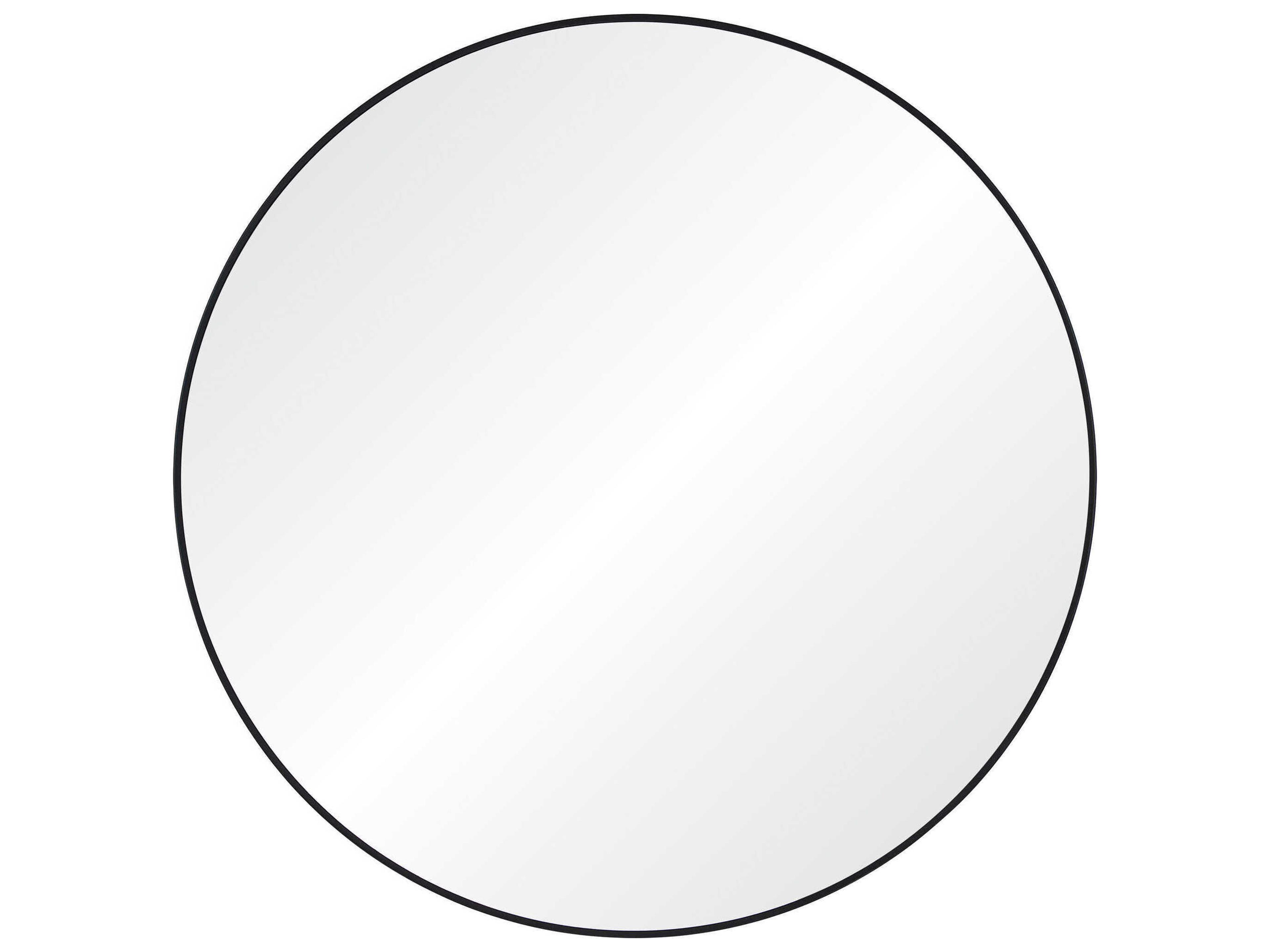 Renwil Cori Black Round Wall Mirror