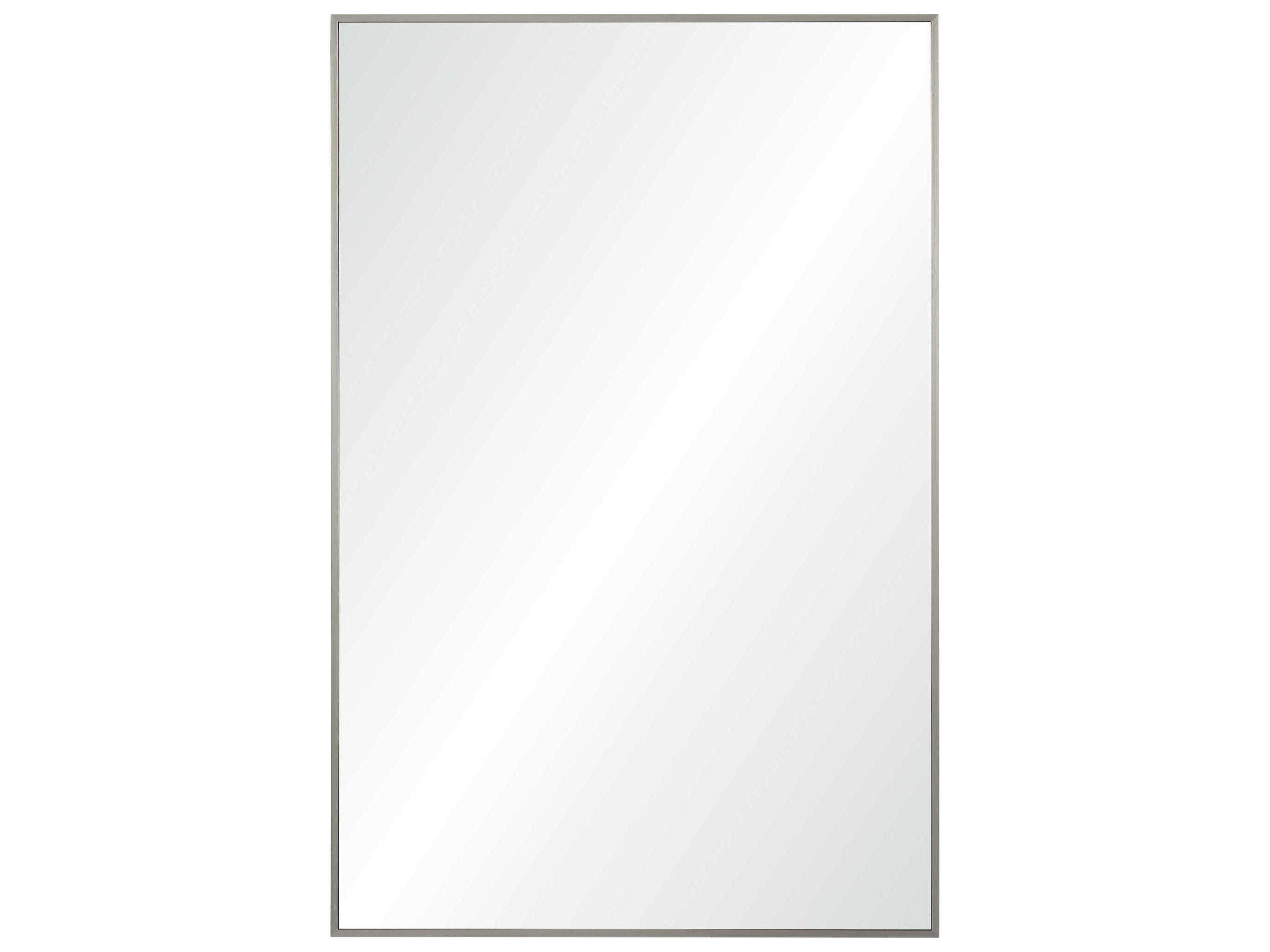 Renwil Roderick Satin Nickel Rectangular Wall Mirror