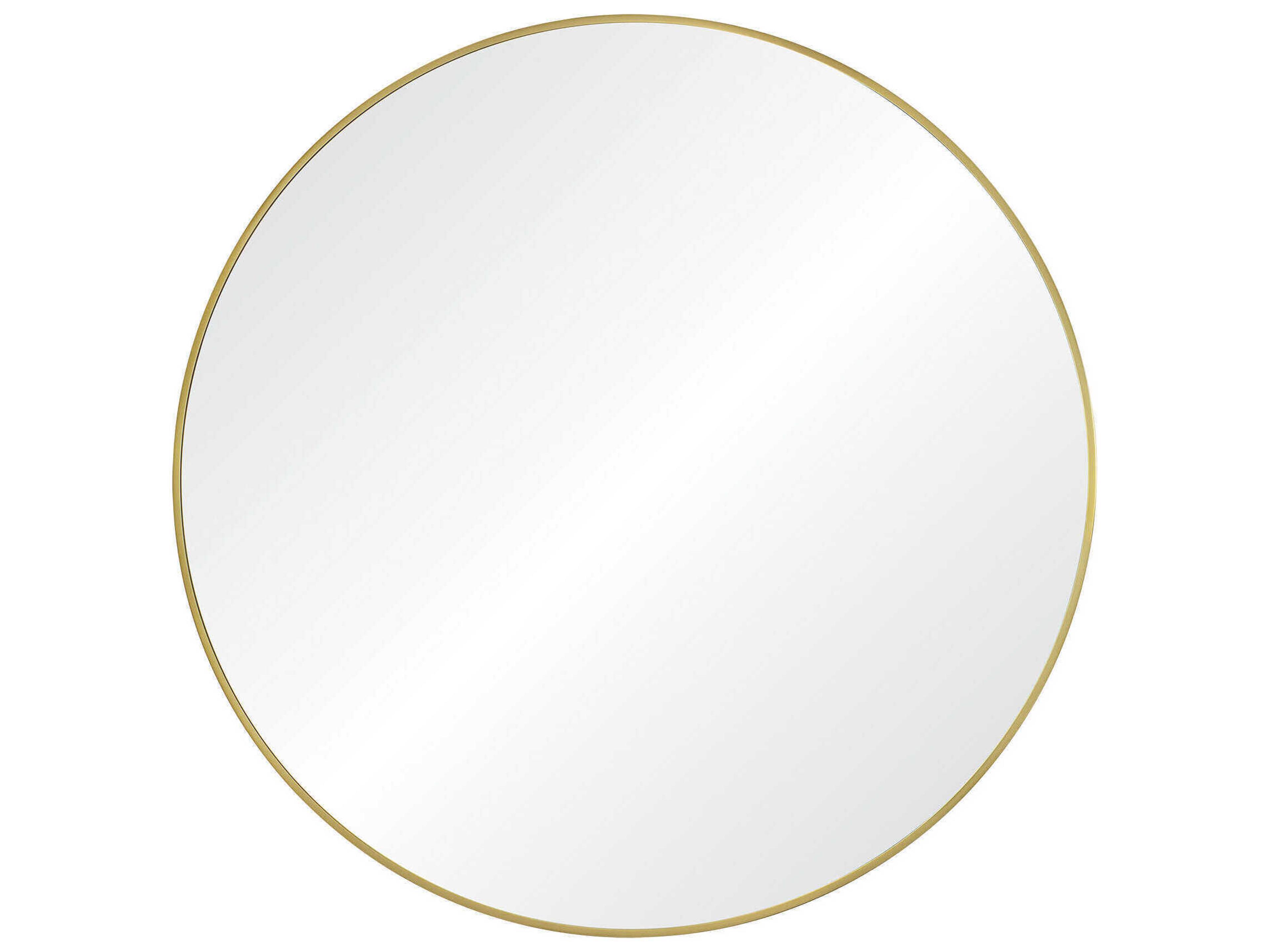Renwil Grady Satin Brass Round Wall Mirror