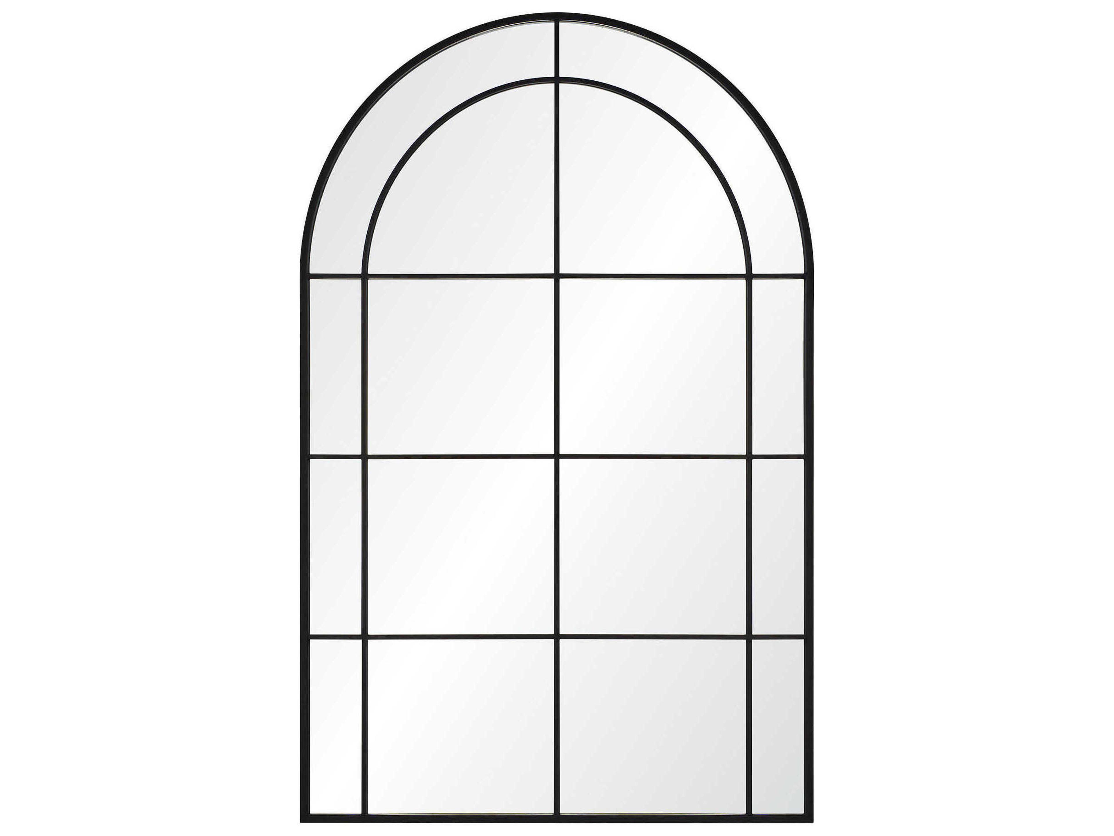 Renwil Atkinson Matte Black Wall Mirror