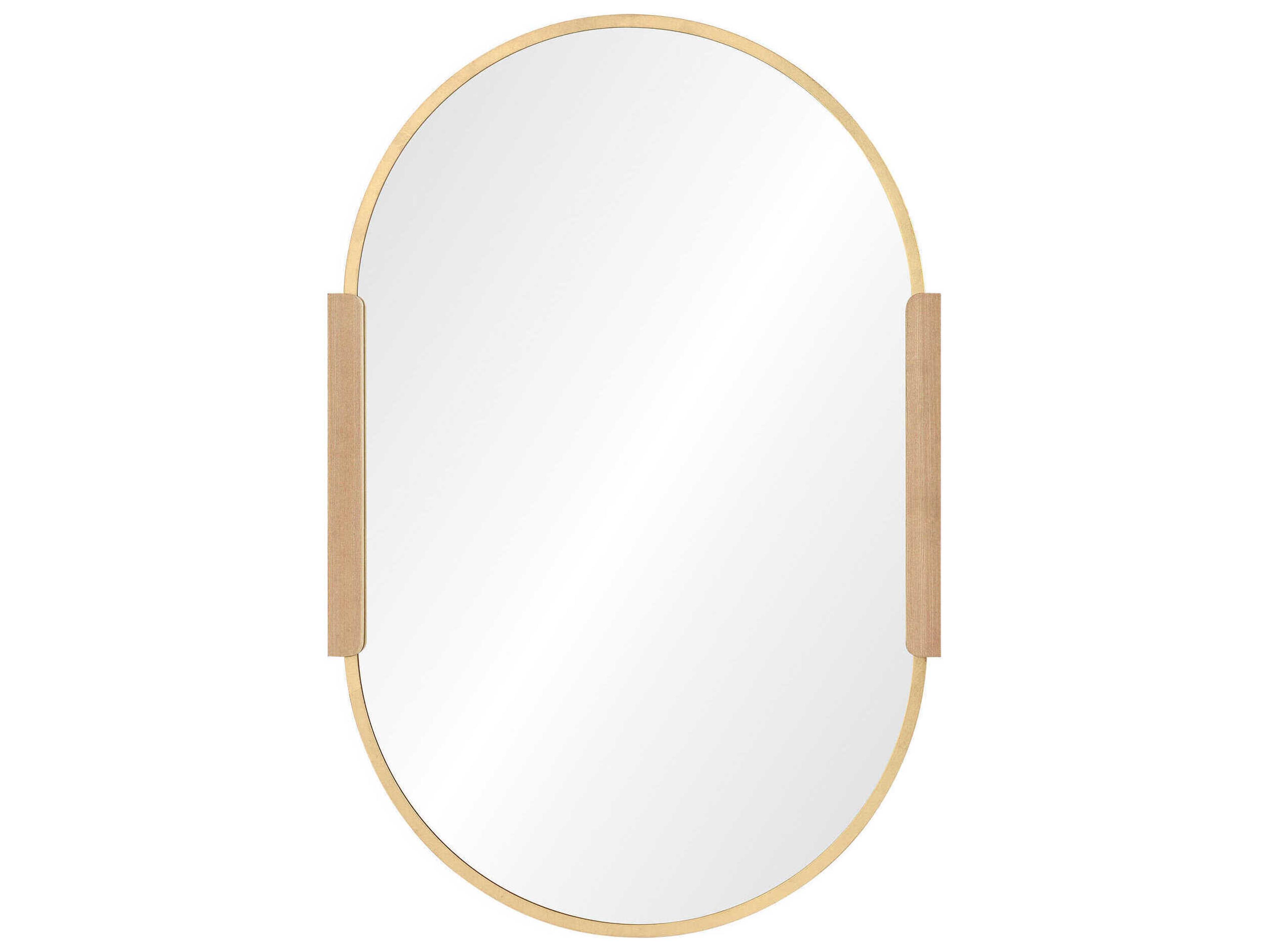 Renwil Kerianne Gold Leaf Oval Wall Mirror