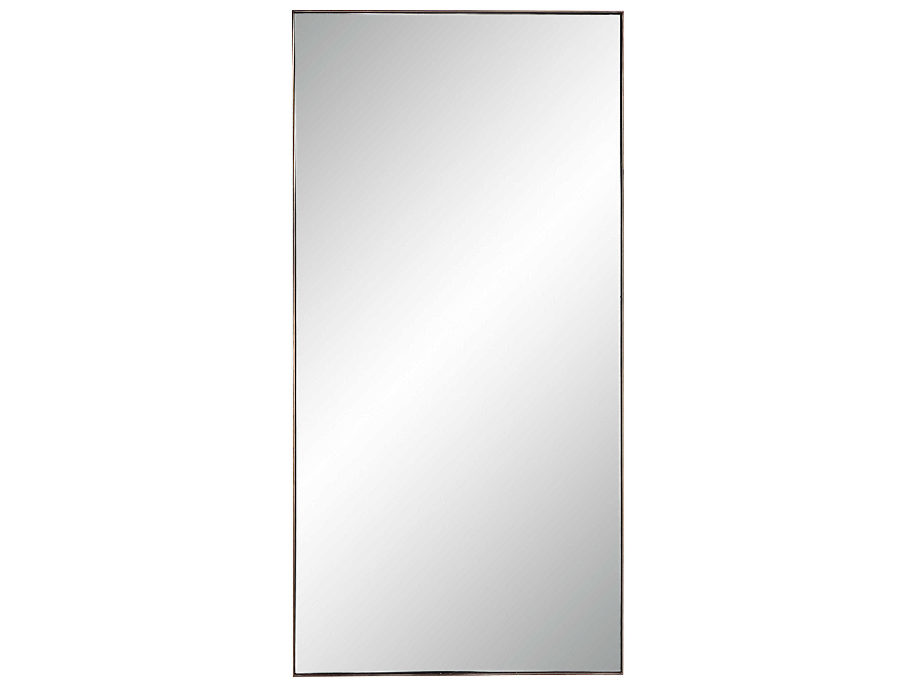 Renwil Marigold Antique Brushed Brass Rectangular Wall Mirror