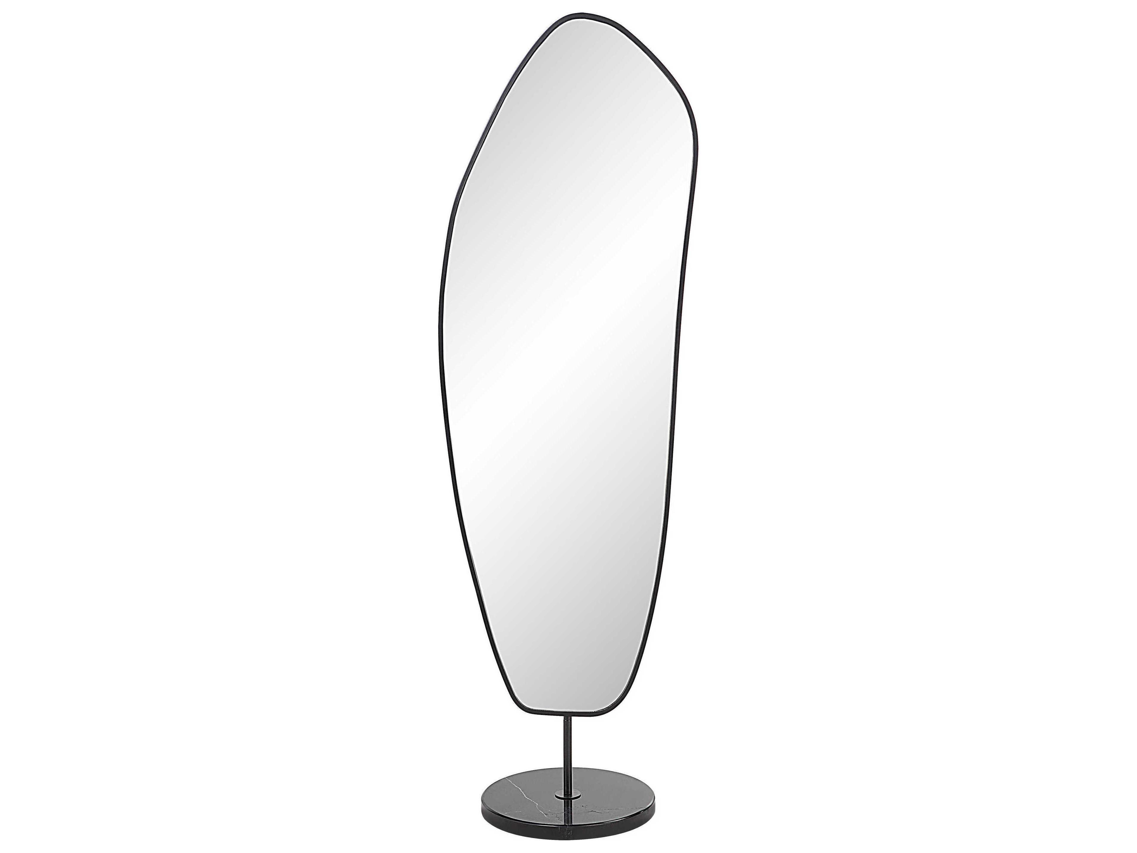 Renwil Arlon Matte Black Floor Mirror