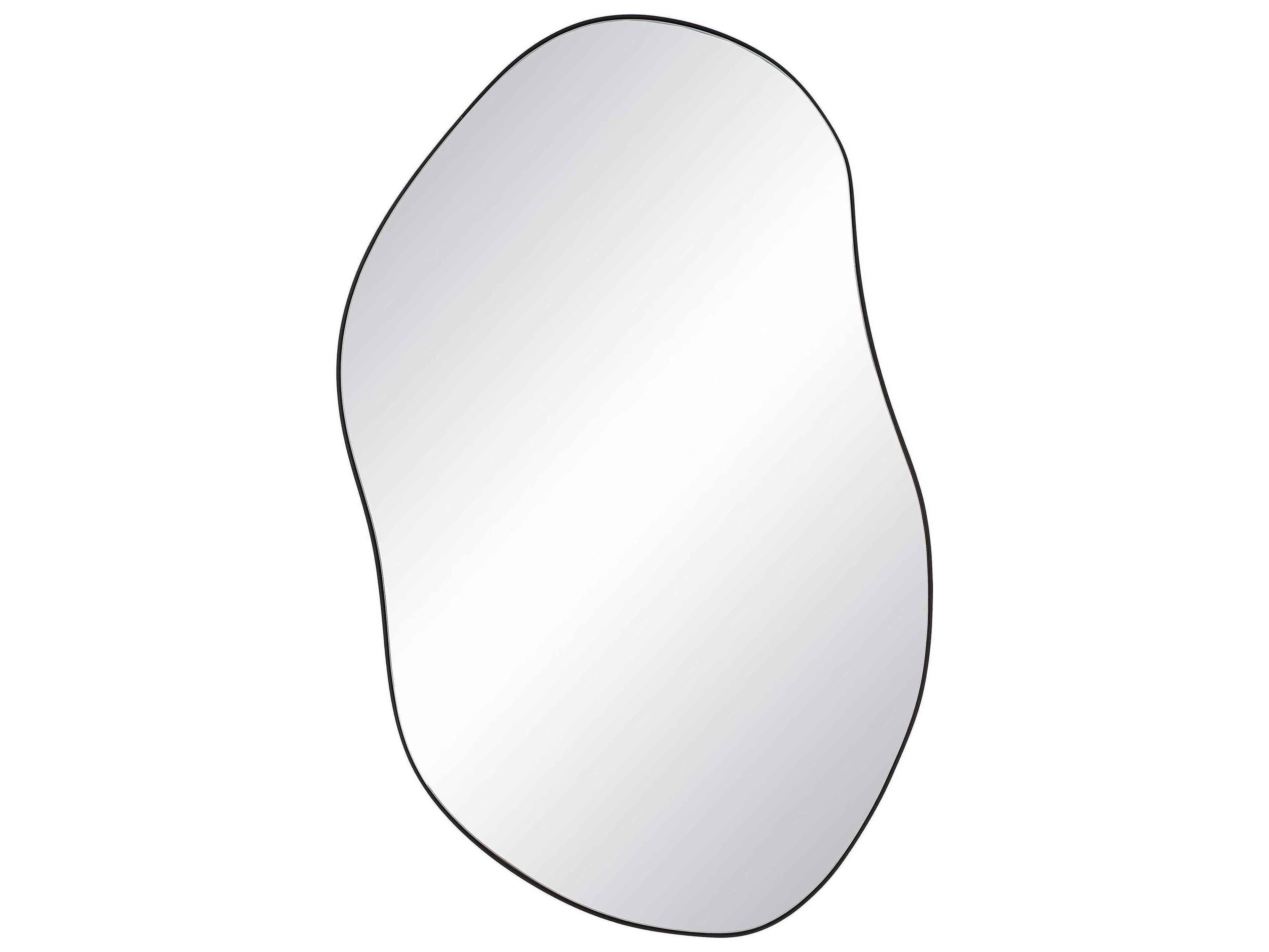 Renwil Jane Matte Black Wall Mirror